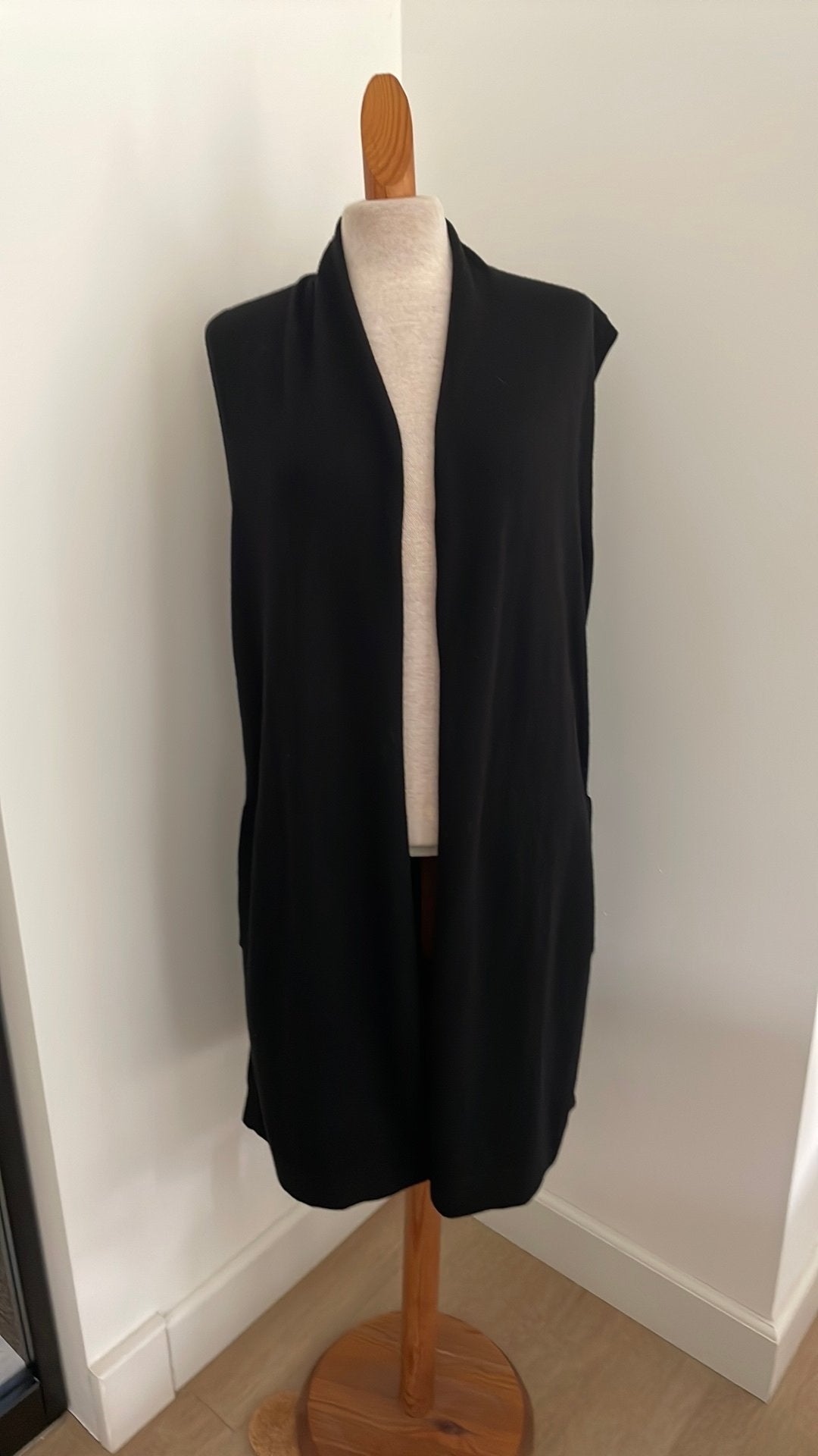 Open  wollen vest van Repeat, mt 38, M, Kleding | Dames, Verzenden, Maat 38/40 (M), Zwart