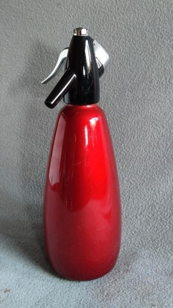 Vintage BOC soda, spuitwater siphon - appel rood, Ophalen of Verzenden, Zo goed als nieuw