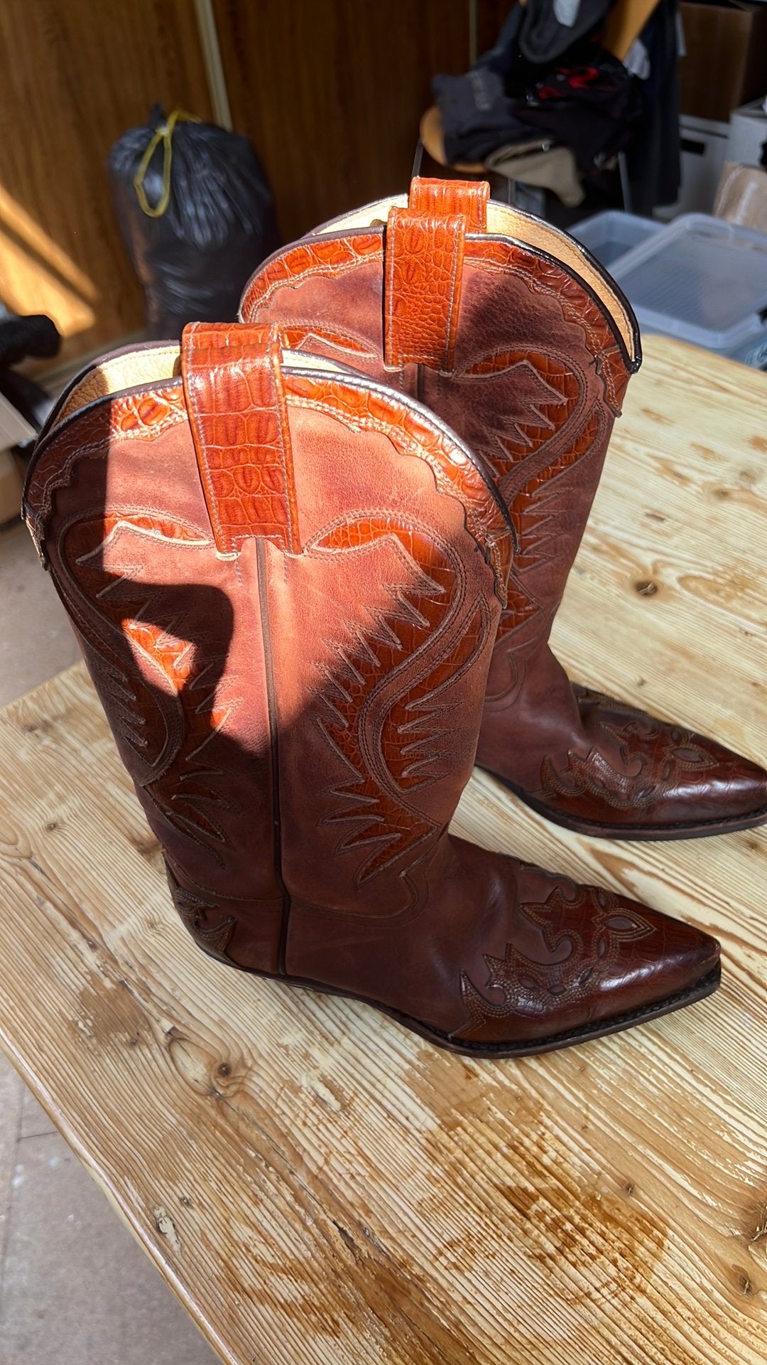 Cowboylaarzen, Kleding | Dames, Schoenen, Ophalen, Hoge laarzen, Bruin, Zo goed als nieuw