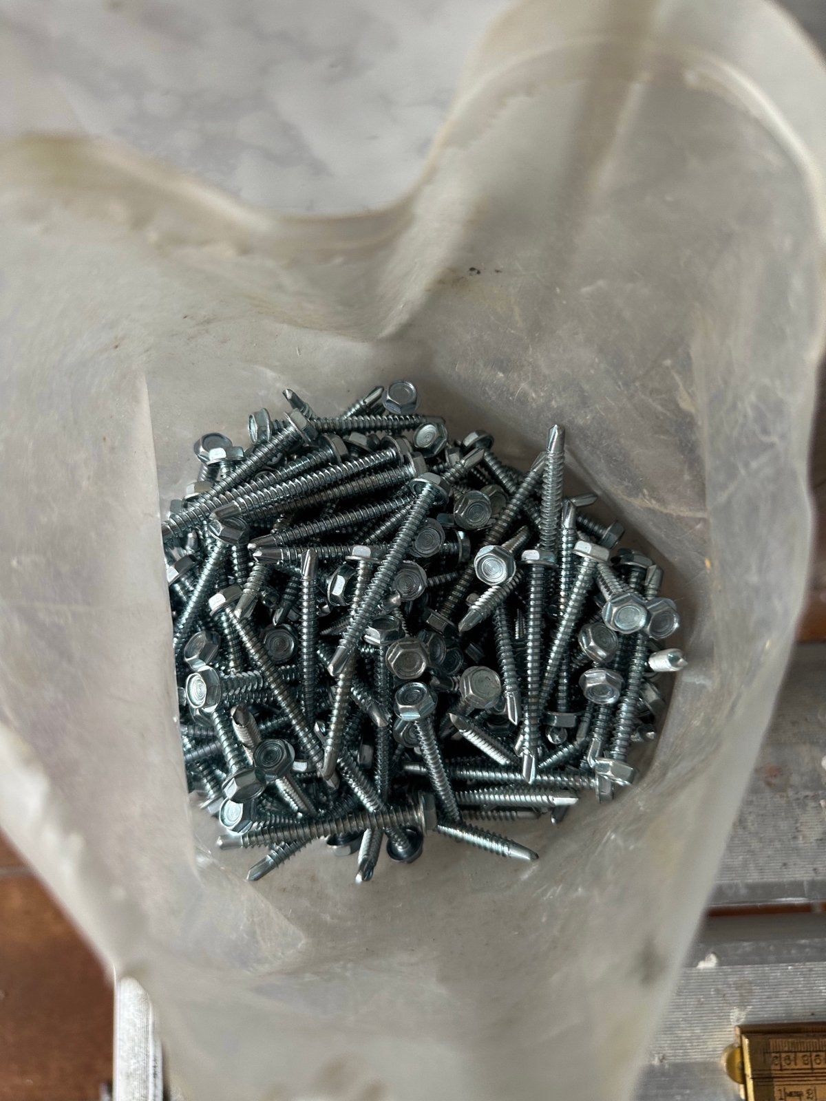 Zelfborende schroeven met zeskantkop (ca. 200 stuks), Ophalen, Gebruikt, Minder dan 50 mm, Schroeven