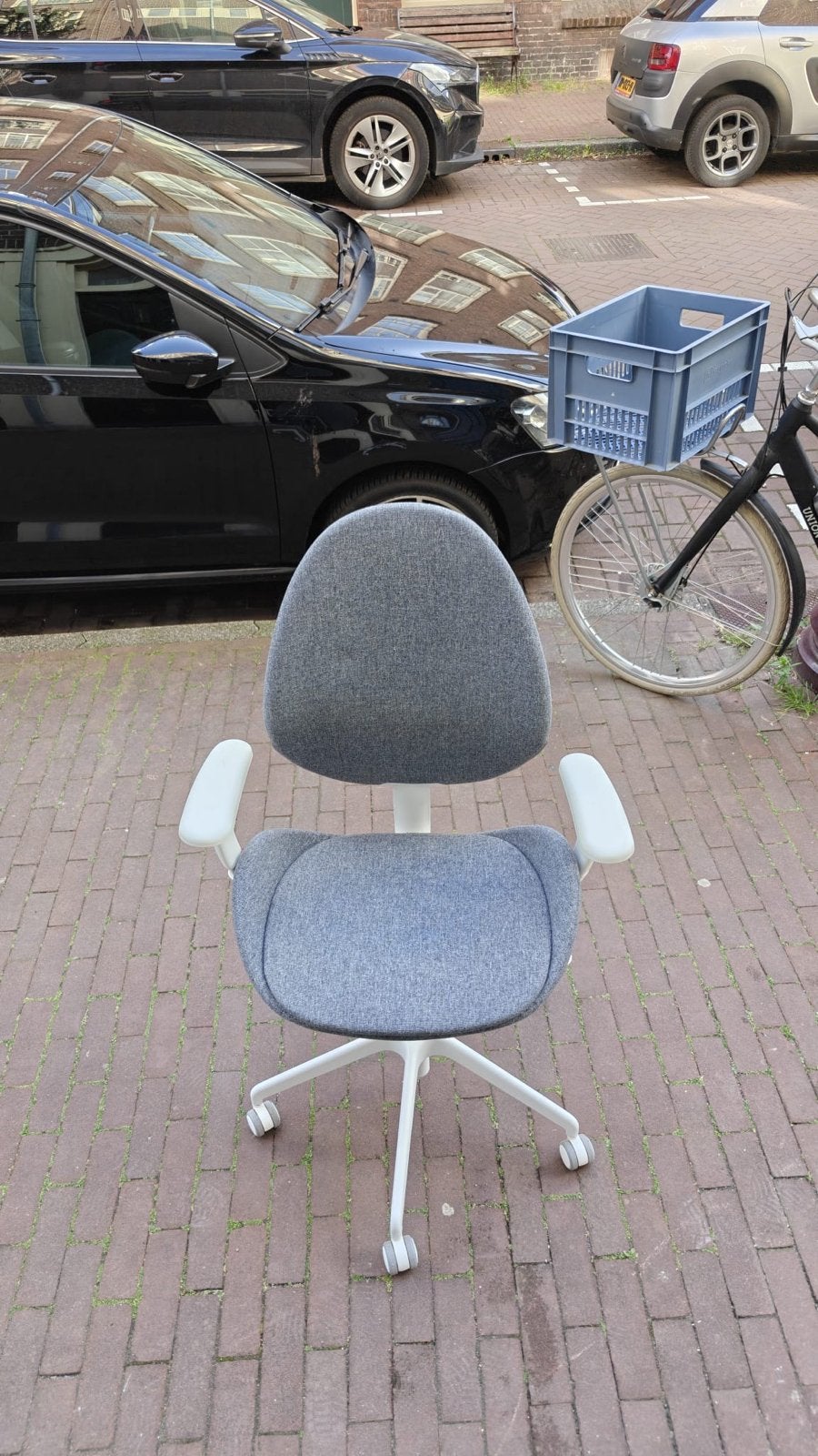 IKEA Bureaustoel - Hattefjall- Zo goed als nieuw, Huis en Inrichting, Ophalen, Zo goed als nieuw, Grijs, Bureaustoel