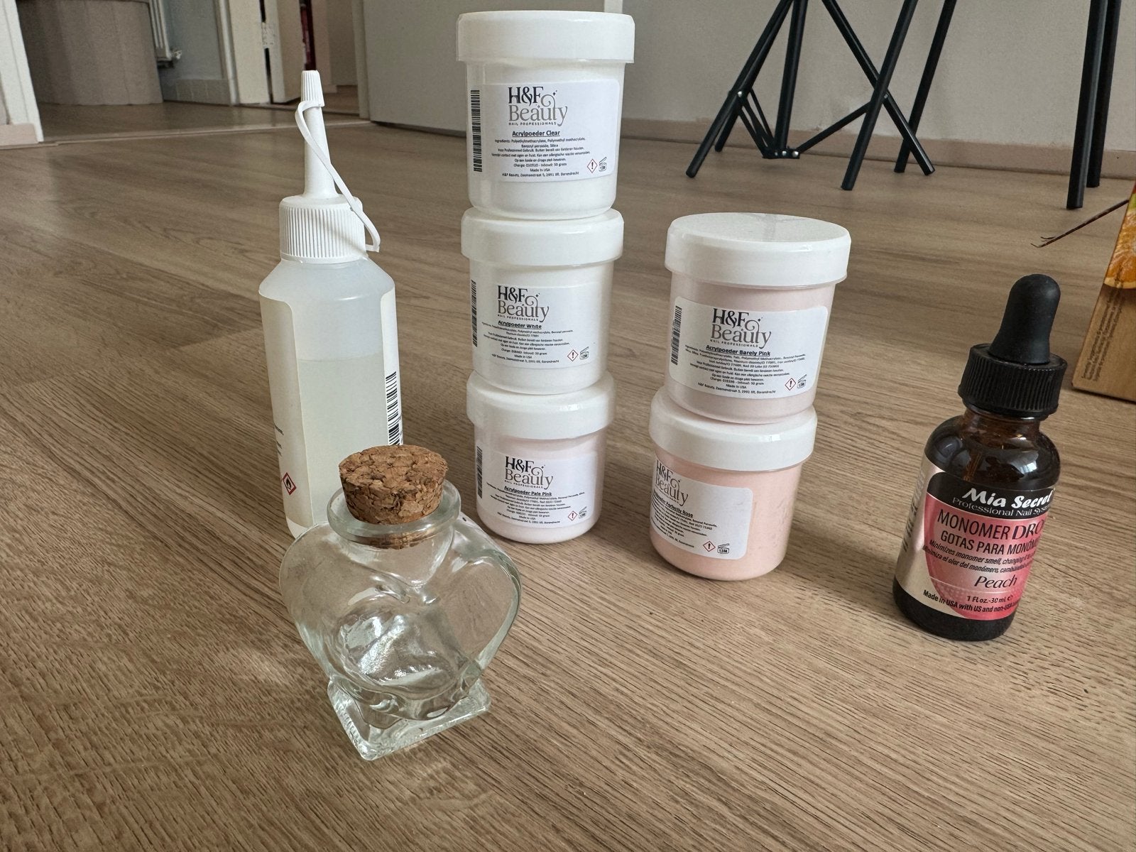 Acryl nagelset H&F Beauty & Mia Secret, Ophalen of Verzenden, Zo goed als nieuw, Overige typen