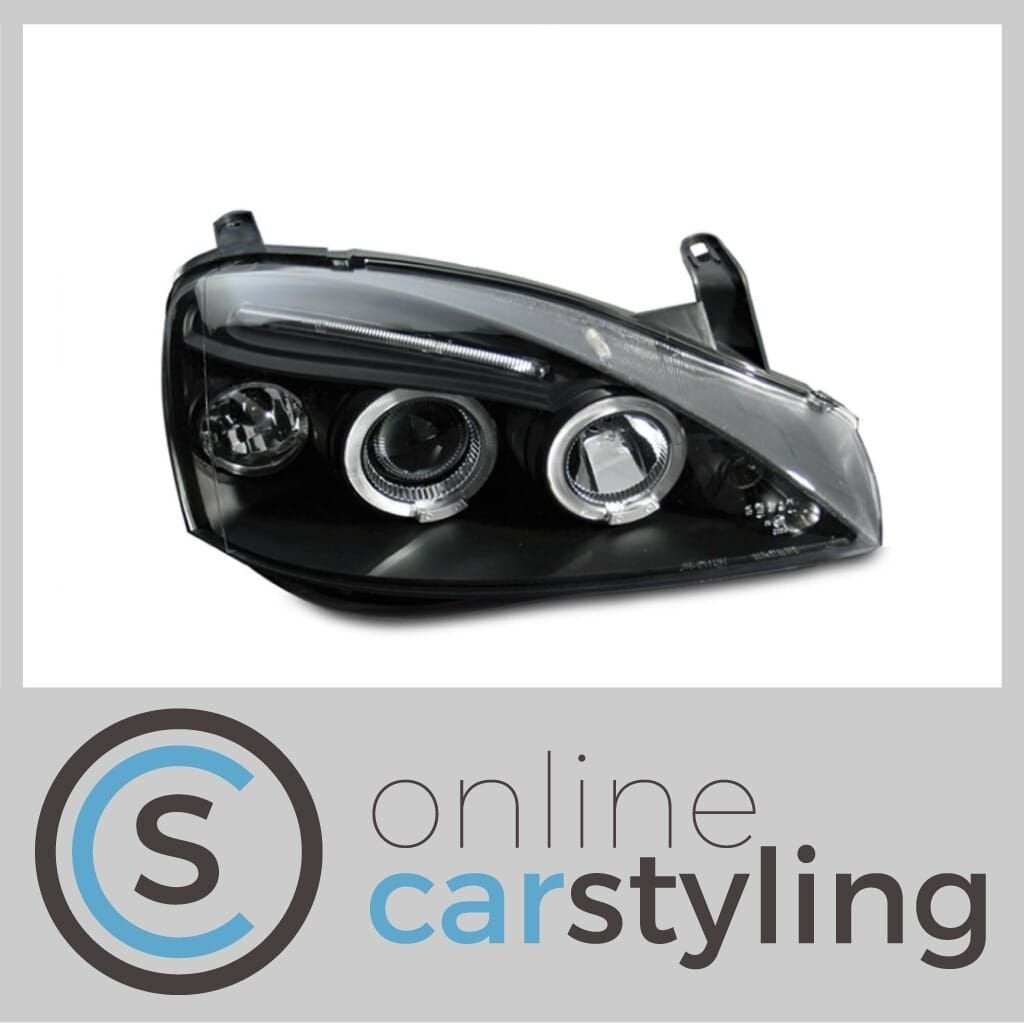 Angel Eyes Koplampen Opel Corsa C, -, -, Opel, Nieuw