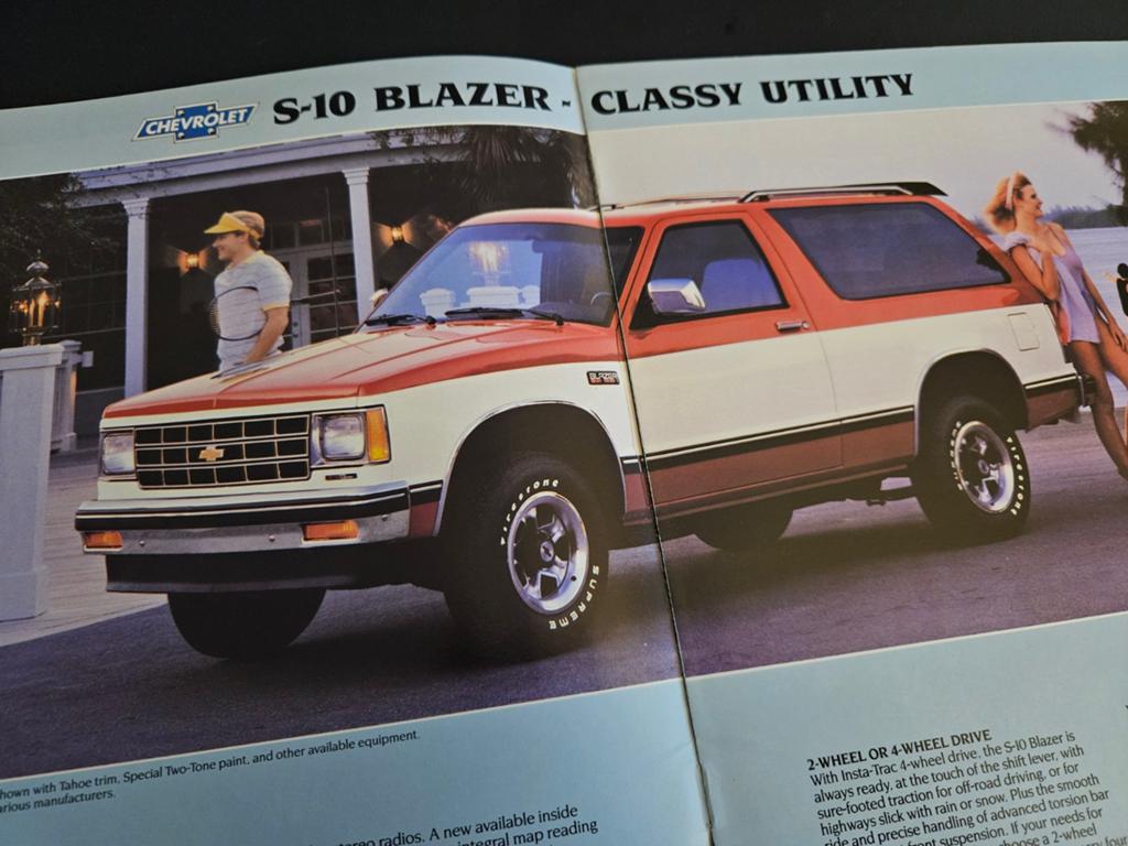 Brochure Chevrolet S-10 Blazer 1988, Ophalen of Verzenden, Zo goed als nieuw, Chevrolet