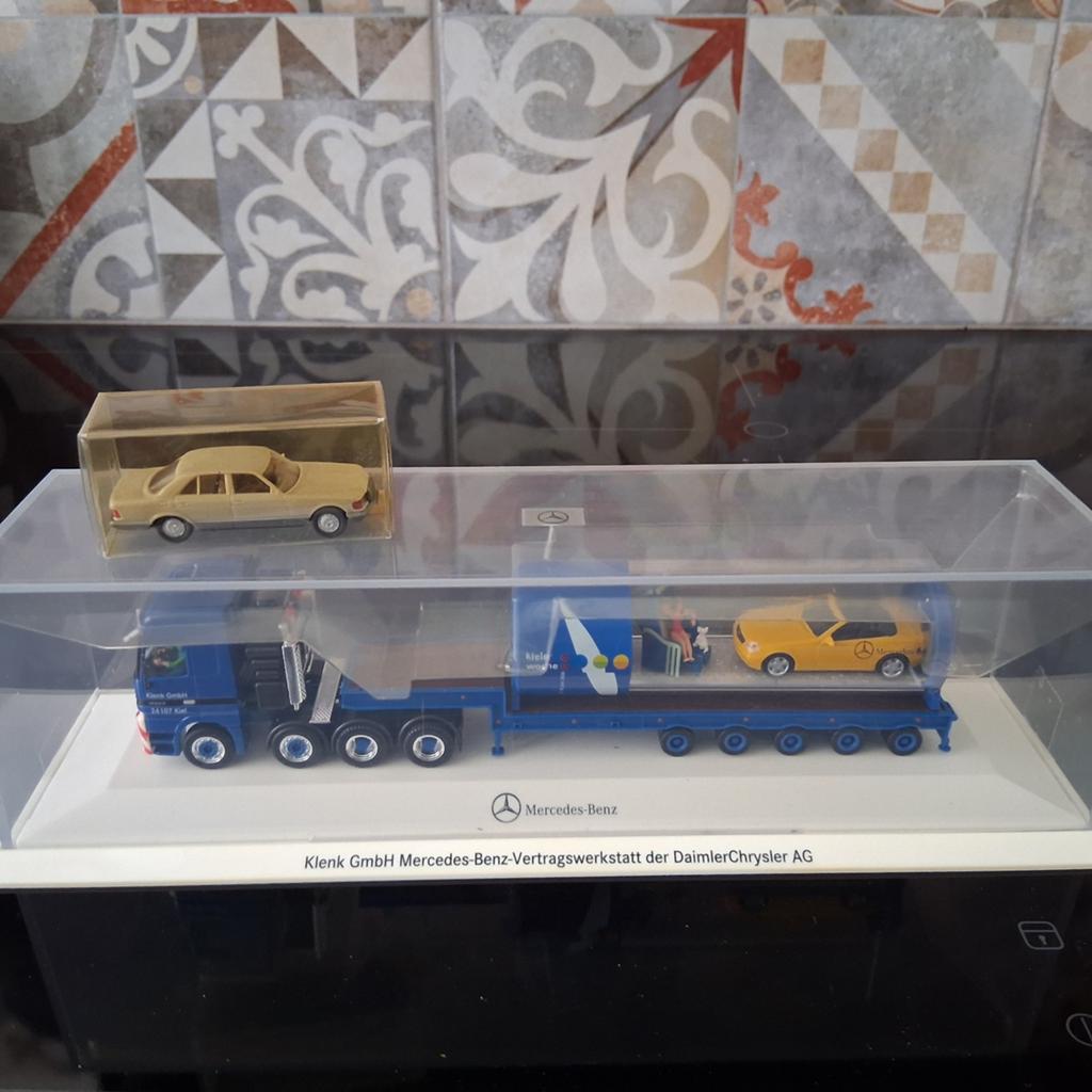 Herpa MB Actros MP1 LH 4153 met SLK, Ophalen of Verzenden
