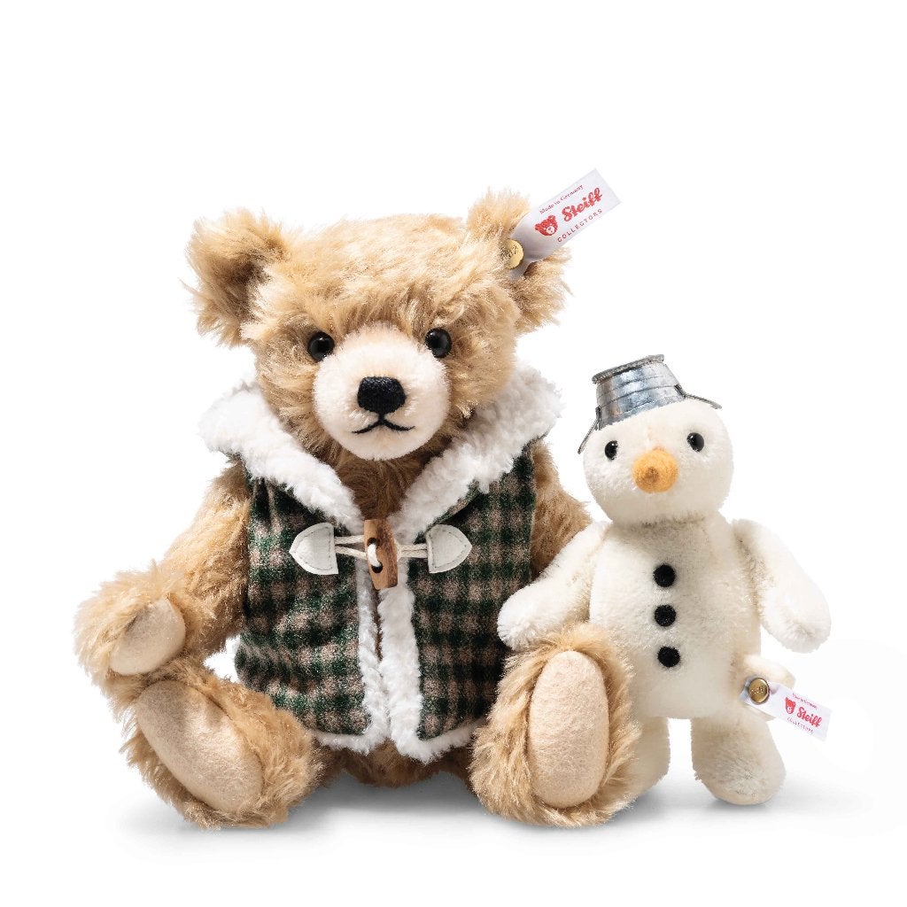 Steiff Teddybeer met Sneeuwman EAN 007538, Ophalen of Verzenden, Nieuw, Overige typen, Steiff