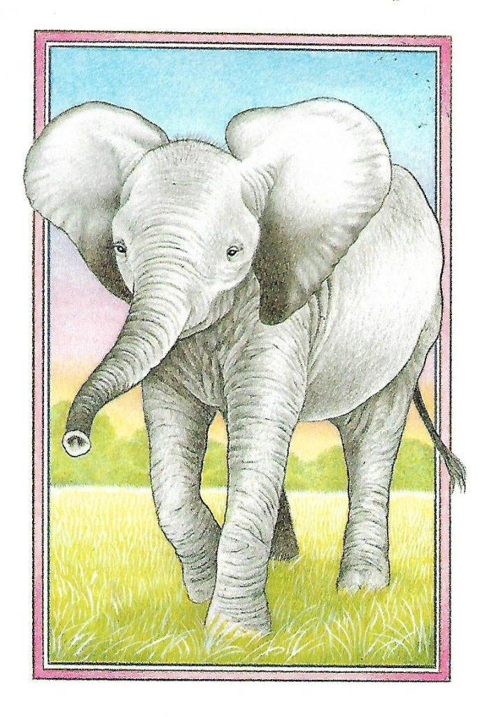 Olifant., Verzamelen, Verzenden, 1980 tot heden, Gelopen, Wild dier