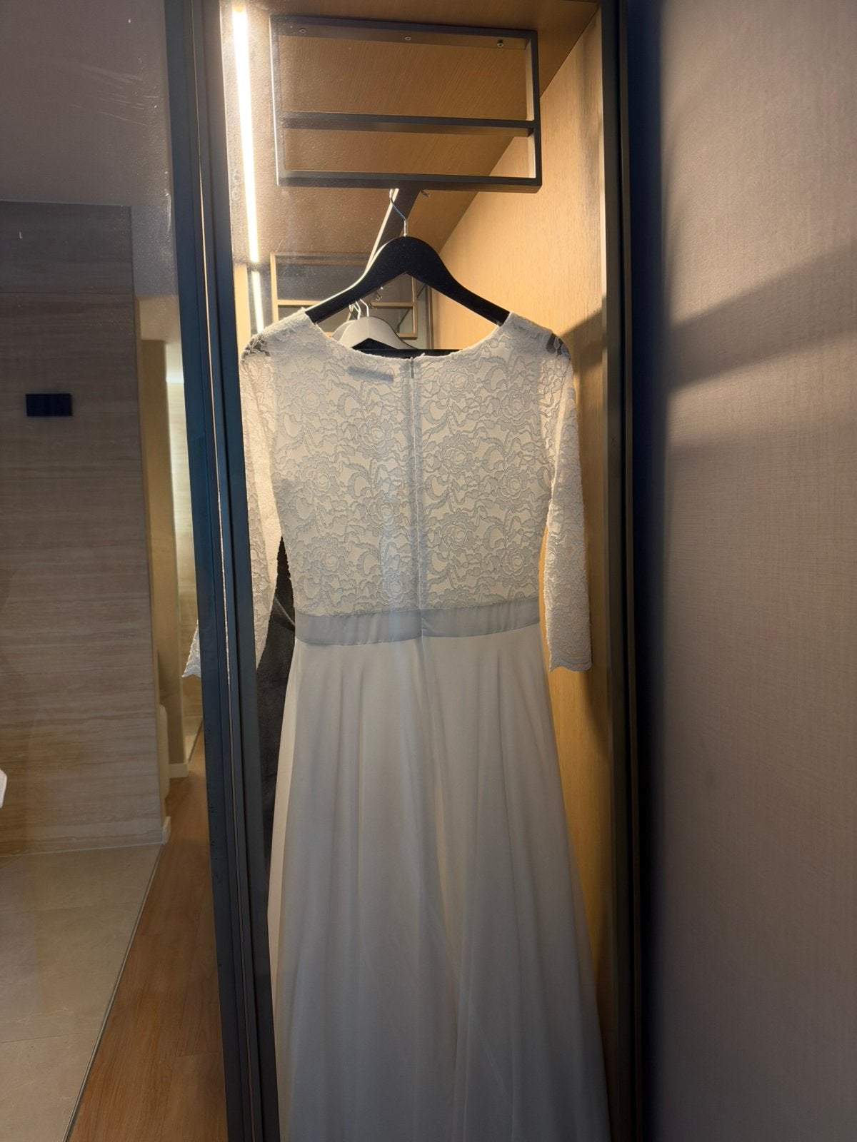 Peek en cloppenburg trouwjurk - SWING, Kleding | Dames, Ophalen, Zo goed als nieuw, Wit, Trouwjurk