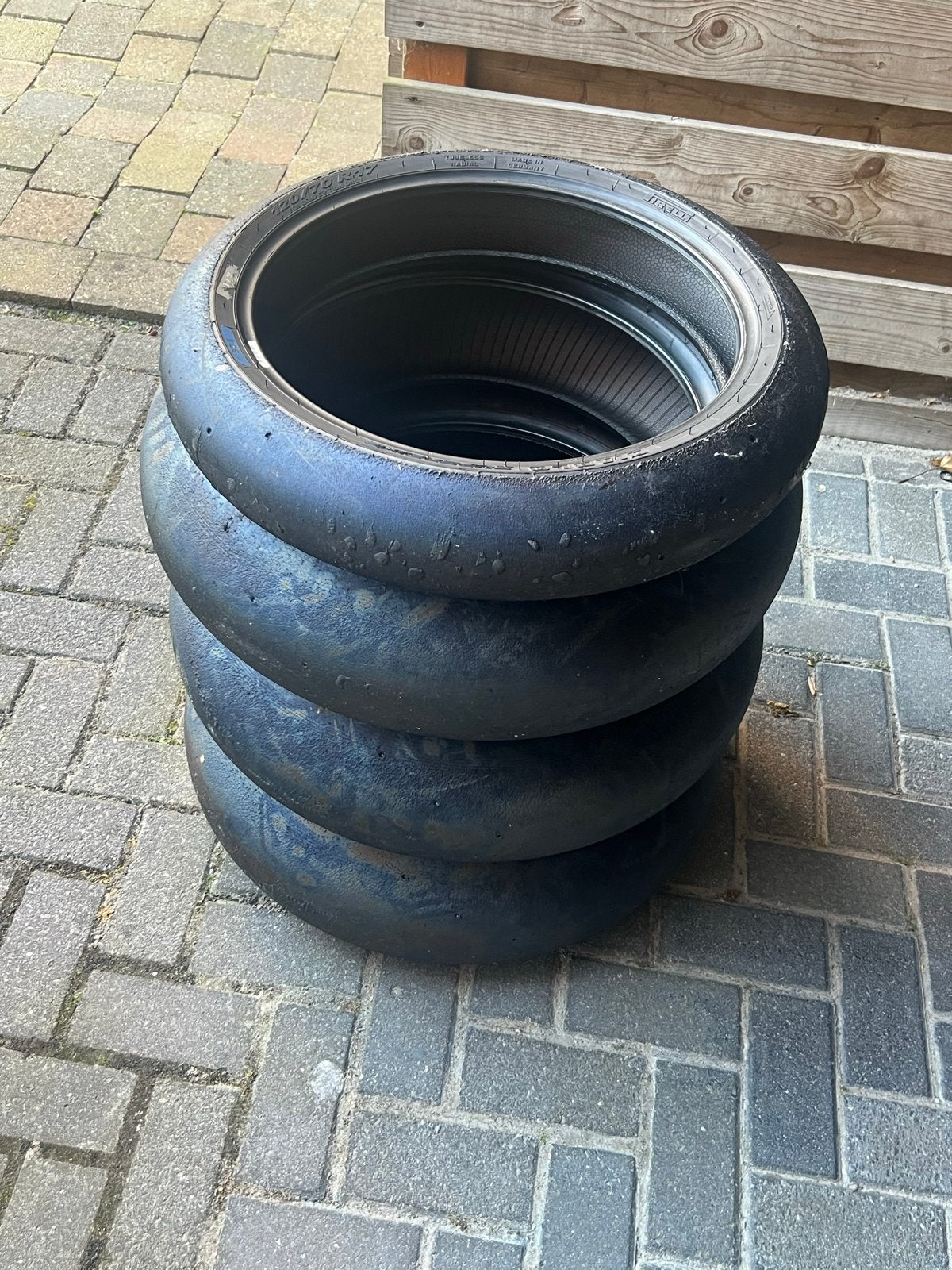Pirelli Diablo Superbike SC0/SC1 Slicks 120 & 190/60, Ophalen of Verzenden, Gebruikt
