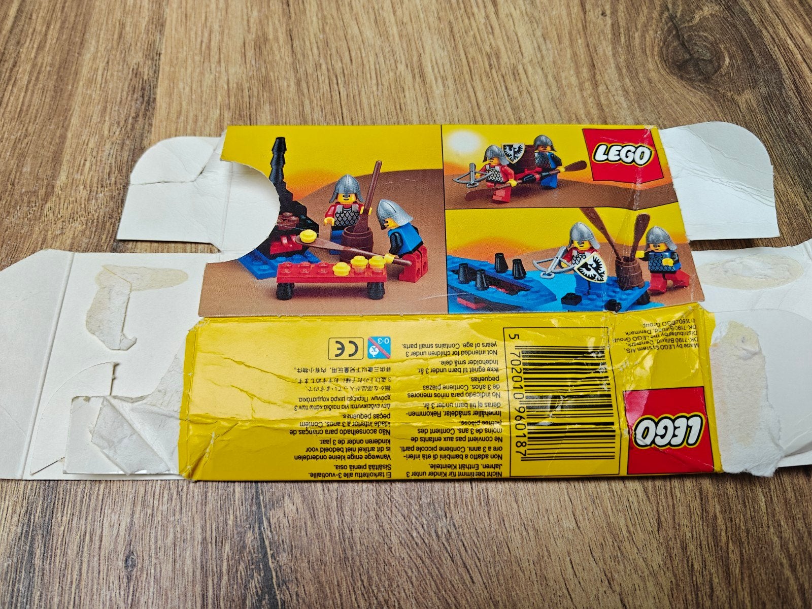 Lege doos LEGO Castle 6018 Battle Dragon - gekreukt, Gebruikt, Lego, Overige typen, Ophalen of Verzenden