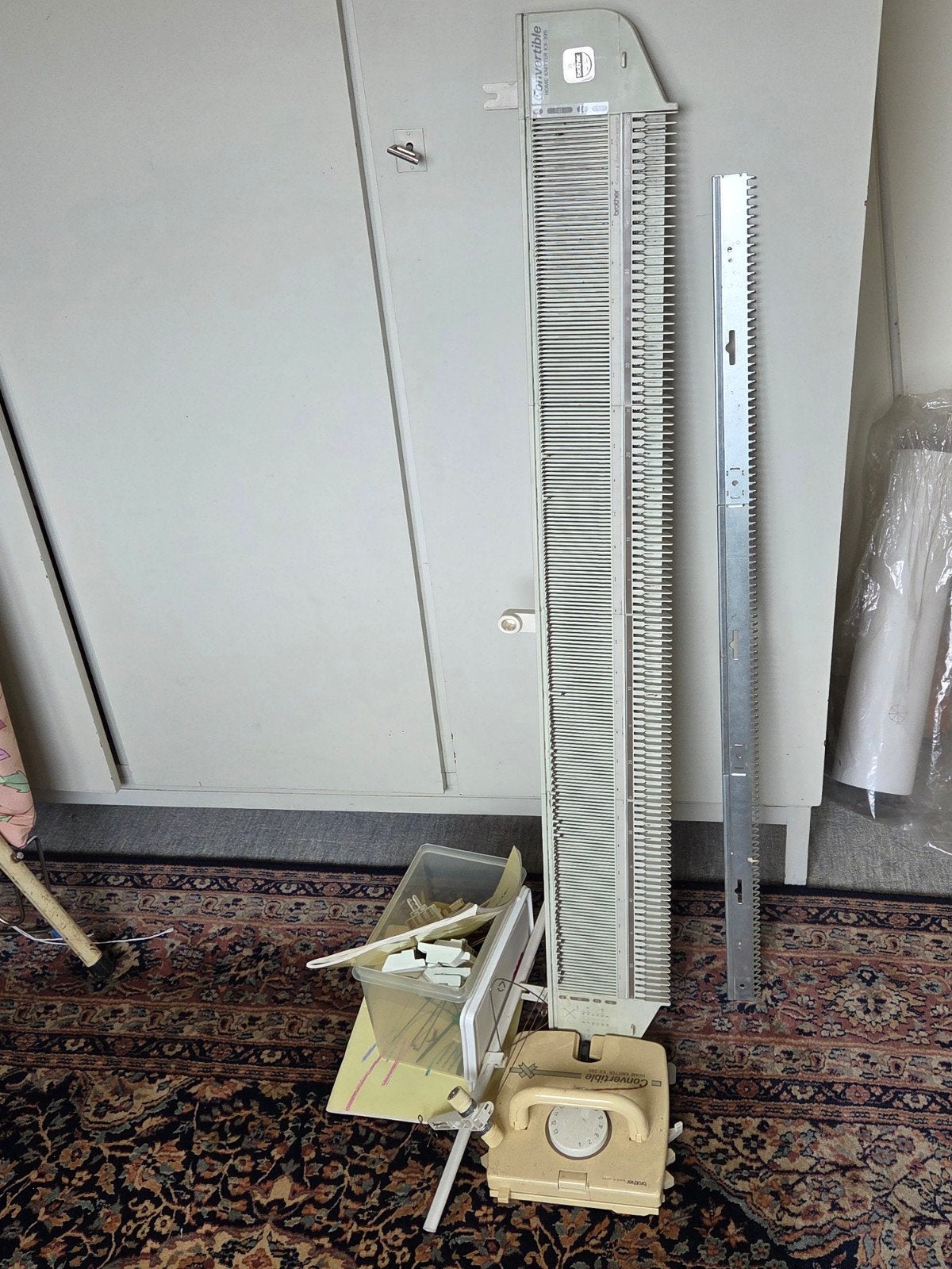 Brother Convertible Home Knitter KX-395 Breimachine, Ophalen, Gebruikt