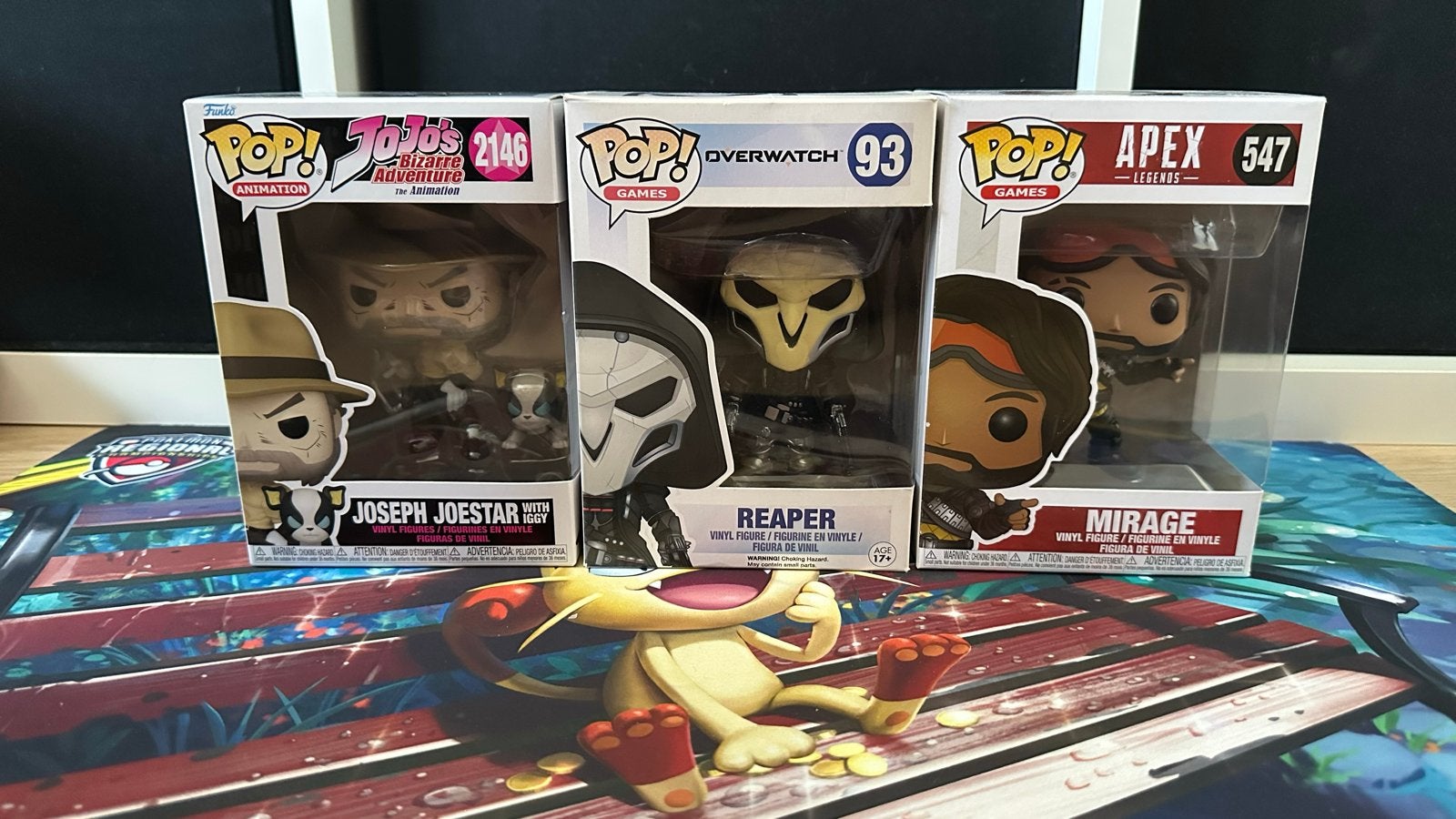Funko Pop! Bundel: Joseph Joestar, Reaper, Mirage, Ophalen of Verzenden, Zo goed als nieuw