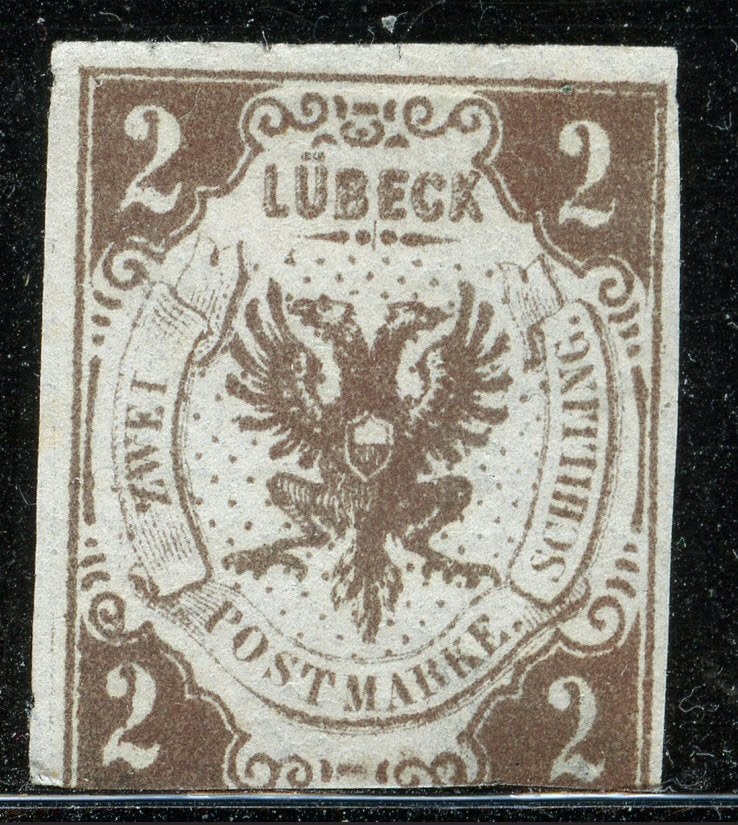 Duitse Staaten - Lubeck 3 ongebruikt, Ophalen of Verzenden, Overige periodes, Postfris