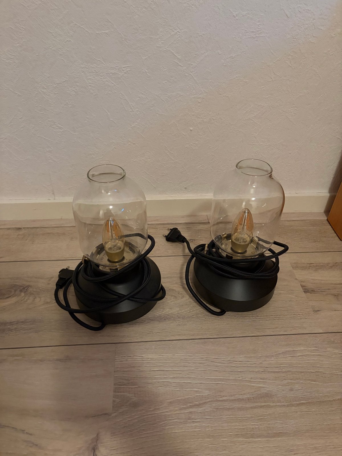 IKEA dimbare tafellampen (set van 2), Ophalen, Dimbaar, IKEA, Glas
