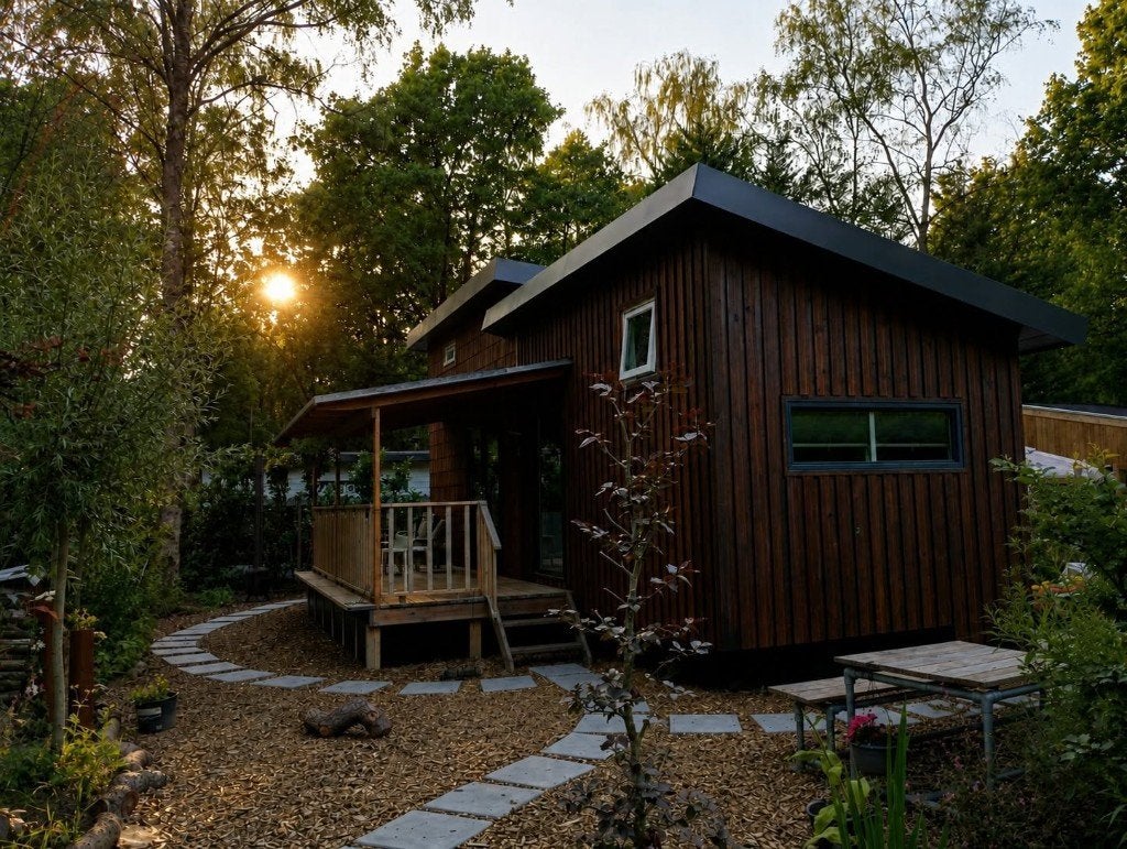 4-persoons boutique tiny house | Instapklaar & verhuurklaar, Vakantie, In bos, Noord-Brabant, 2 slaapkamers, Recreatiepark