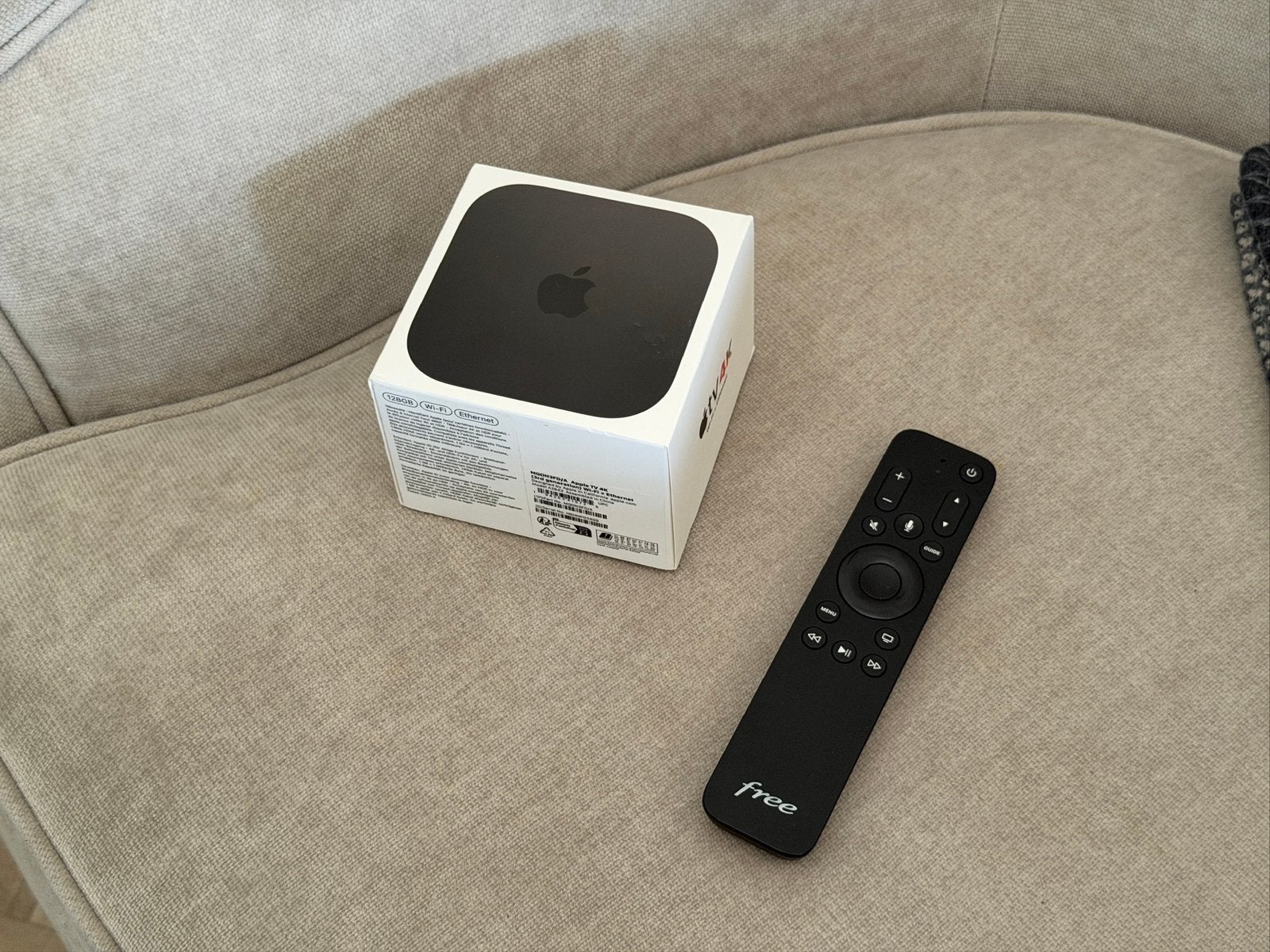 Apple TV 4K 3e generatie 128GB Wi-Fi + Ethernet, Audio, Tv en Foto, Ophalen of Verzenden, Zo goed als nieuw, Minder dan 500 GB
