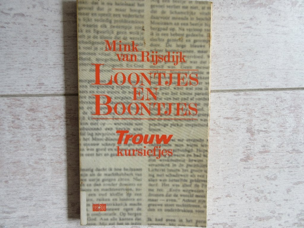 Loontjes en Boontjes, door Mink van Rijsdijk, Ophalen of Verzenden, Gelezen, Mink van Rijsdijk, Nederland