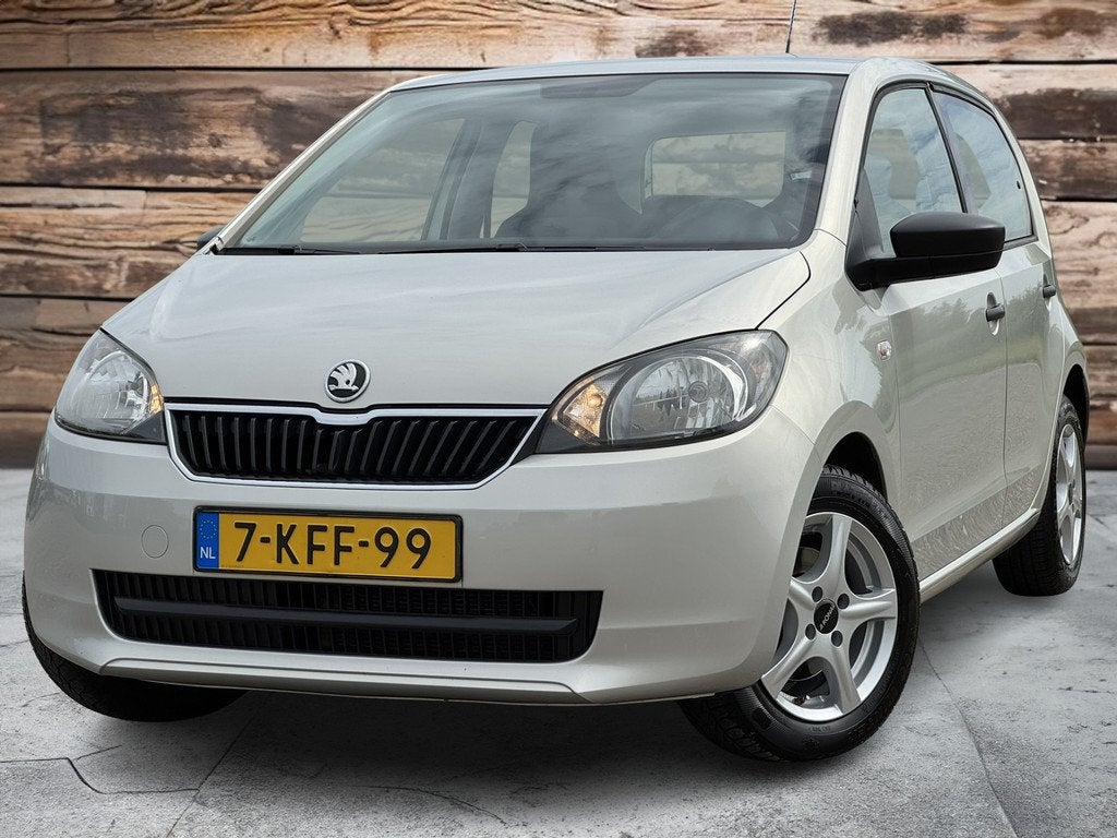 Skoda Citigo 1.0 Greentech Arctic | Airco | Radio | LMV | 5D, Auto's, Voorwielaandrijving, Euro 5, Stof, Gebruikt