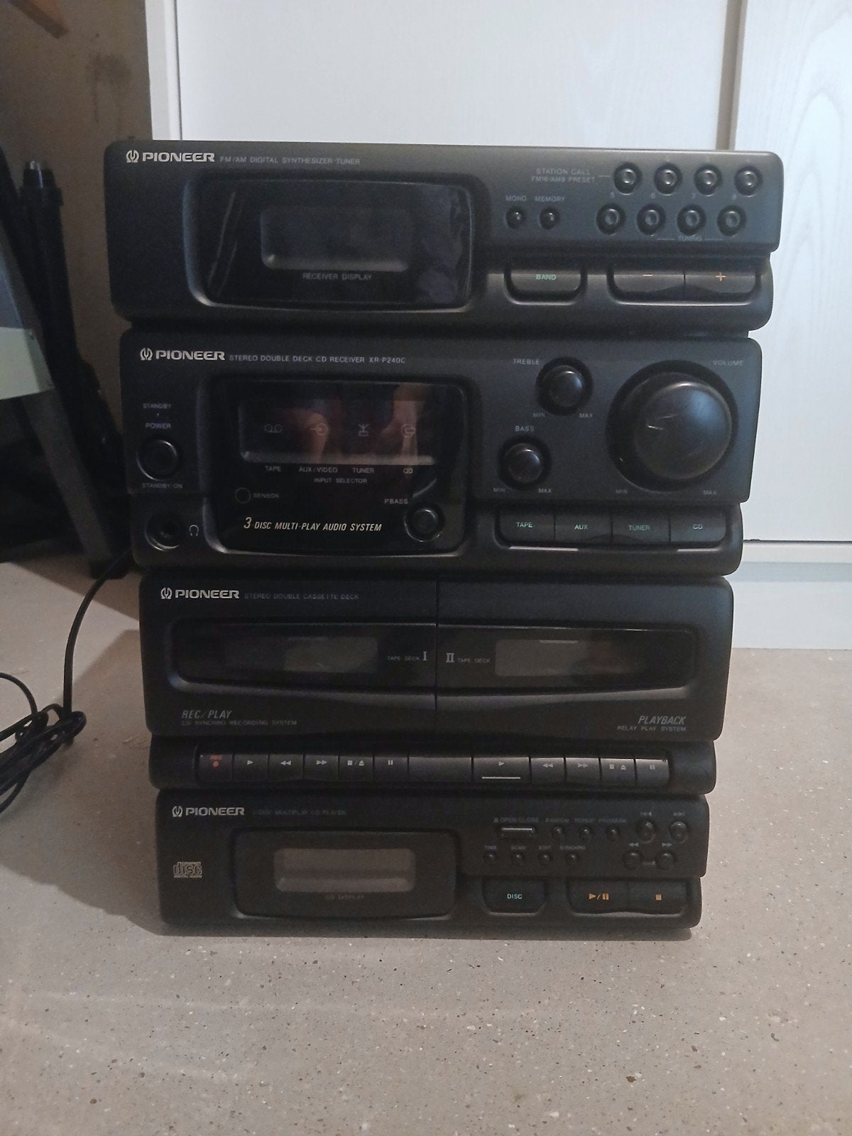 Pioneer Stereo Set + Speakers, Cassettedeck, CD-speler, Tun, Audio, Tv en Foto, Stereo-sets, Ophalen of Verzenden, Cassettedeck