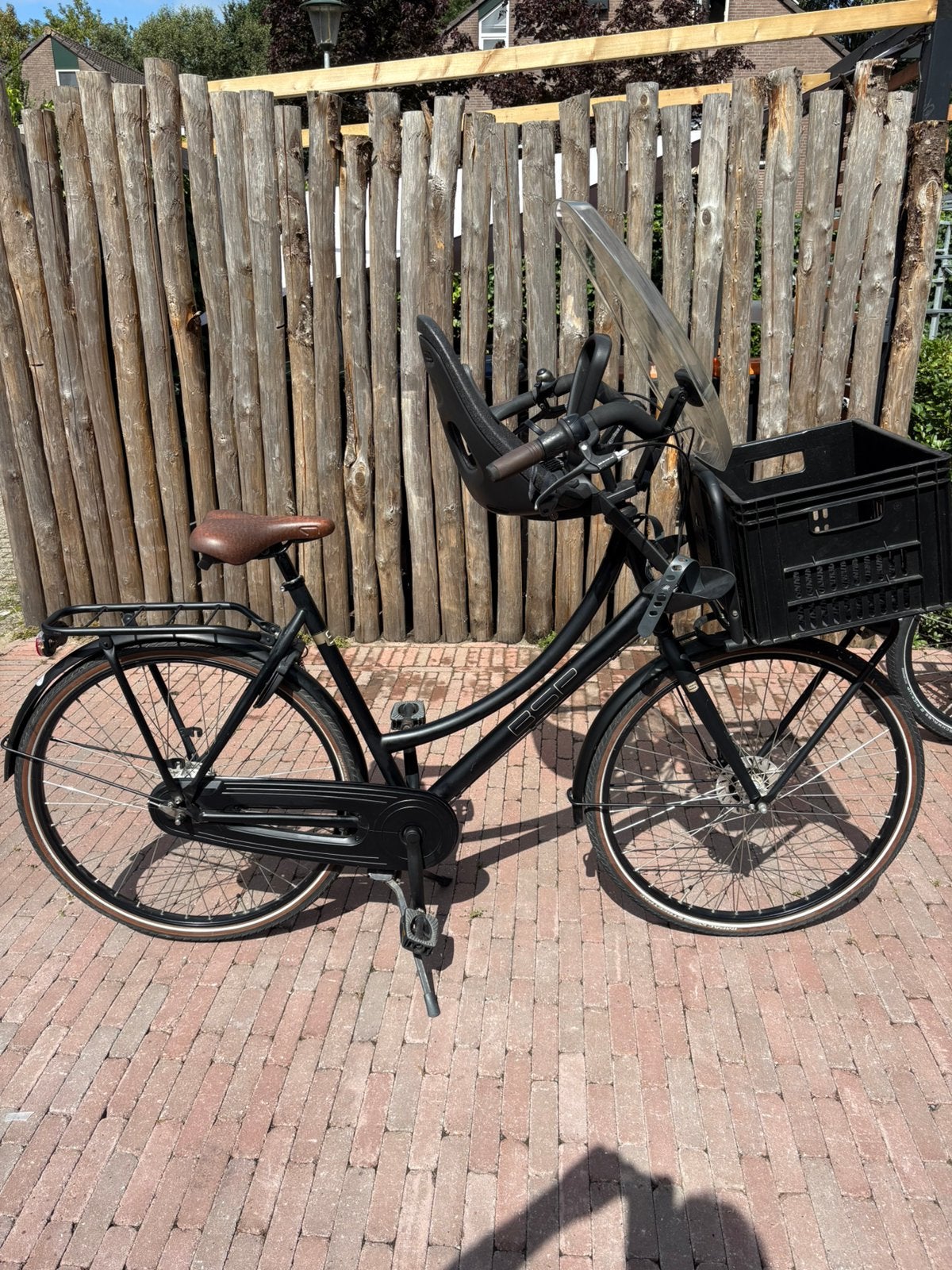 BSP Transportfiets / mamafiets met kinderzitje, Overige merken, Versnellingen, Ophalen of Verzenden, Trommelrem