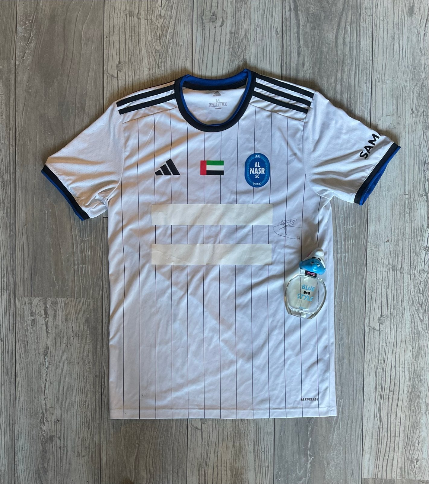 Adidas Al Nasr SC Dubai voetbalshirt maat M, Kleding | Heren, Maat 48/50 (M), Wit, Ophalen of Verzenden, Zo goed als nieuw