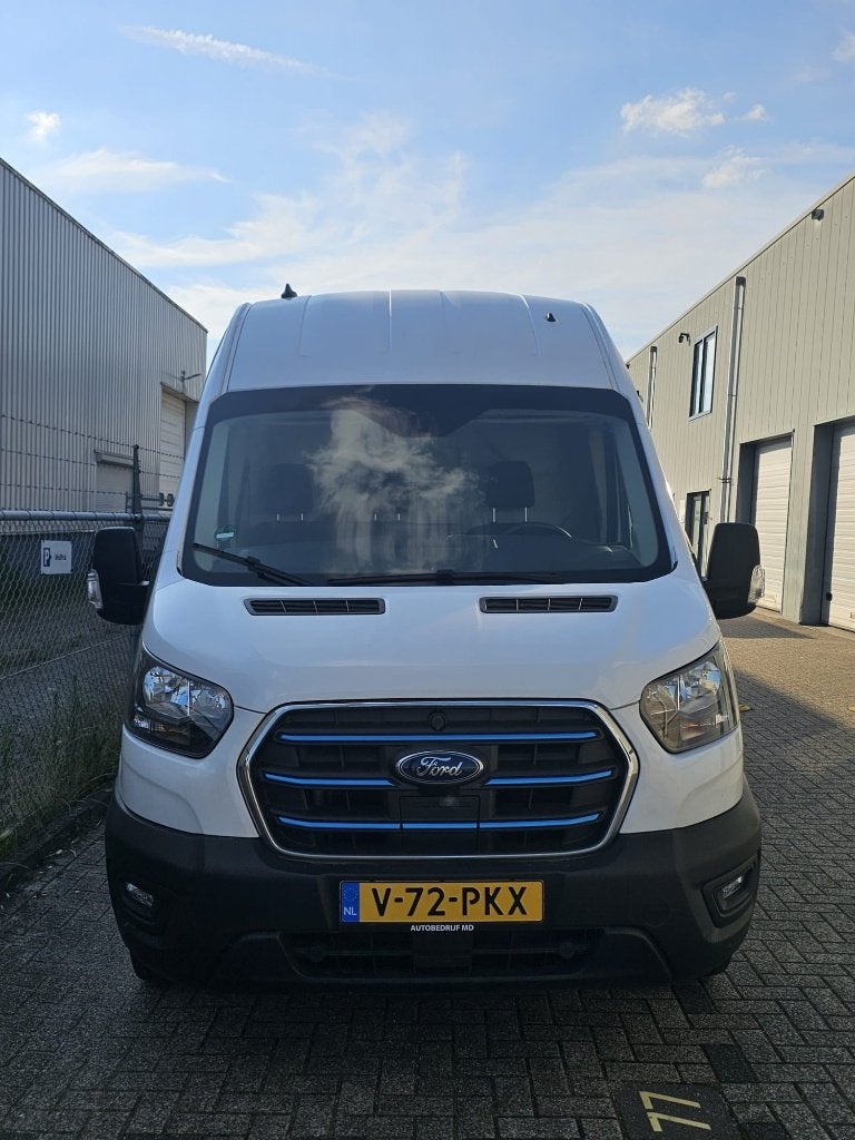 Ford Transit GB 350 L4H3 68kWh 184pk RWD 2023 Wit, Auto's, Automaat, Wit, Elektrisch, Particulier