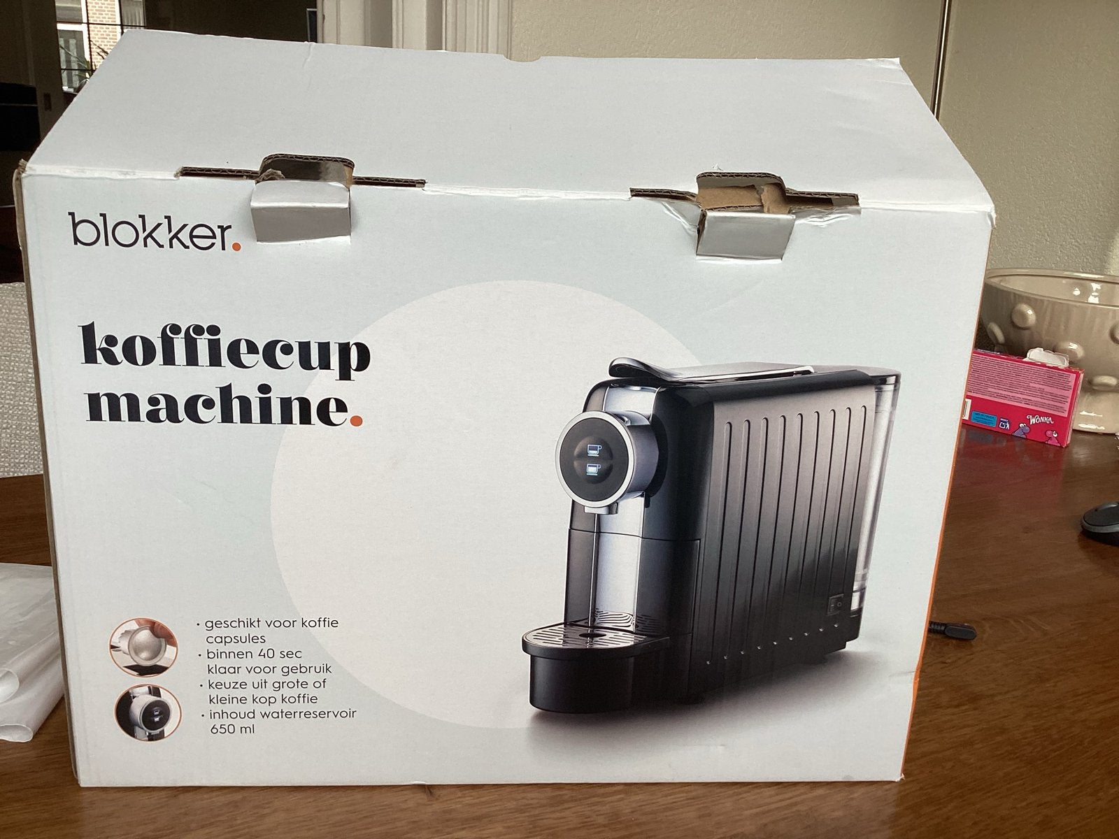 Blokker Koffiecup Machine - Nieuw in Doos, Witgoed en Apparatuur, Koffiezetapparaten, Ophalen of Verzenden, 1 kopje, Koffiepads en cups