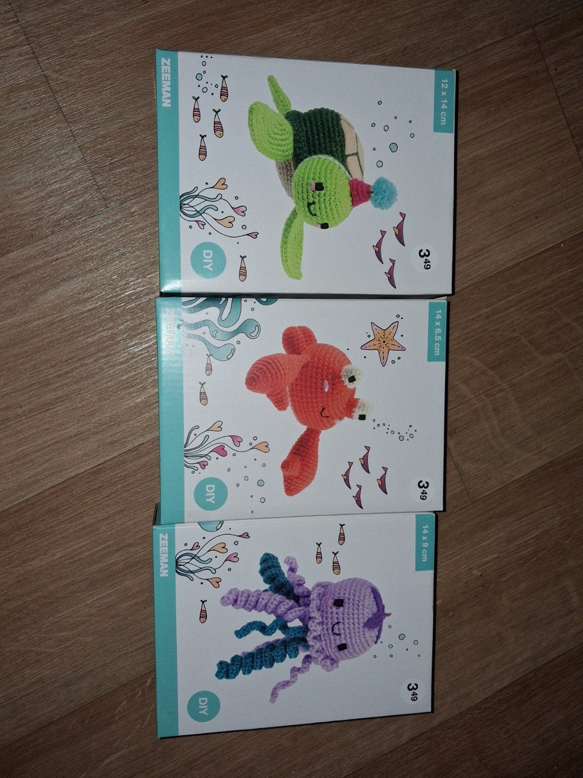 DIY Haakpakket Zeeman - Krab, Kwal en Schildpad, Nieuw, Meerkleurig, Ophalen of Verzenden, Overige merken