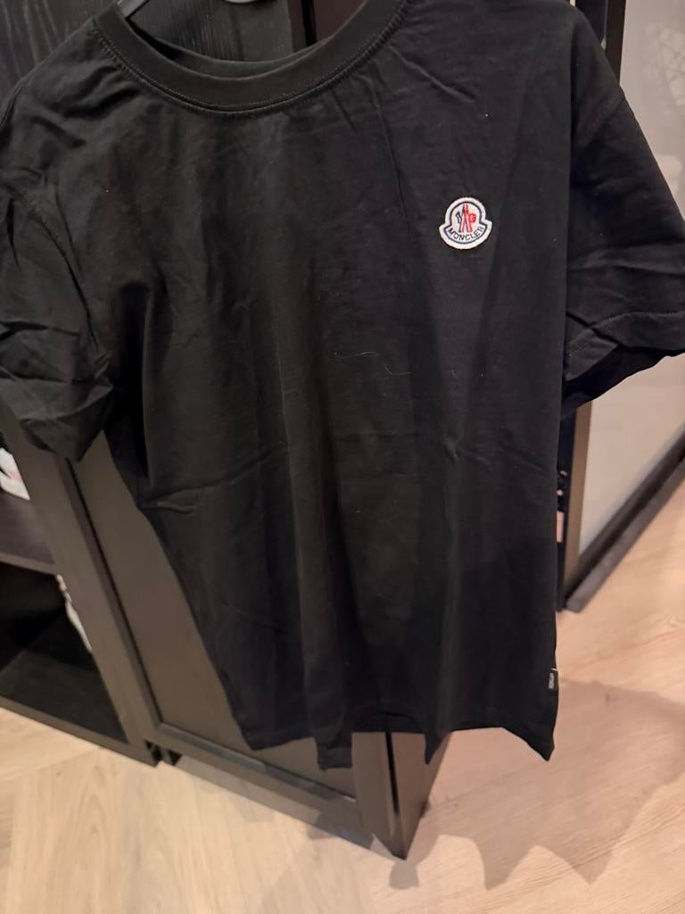 Moncler t shirt, Kleding | Heren, Ophalen of Verzenden, Zo goed als nieuw, Zwart