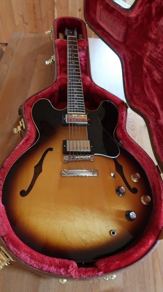 Gibson ES 335 | Vintage Satin Burst, Ophalen, Gebruikt, Hollow body, Gibson