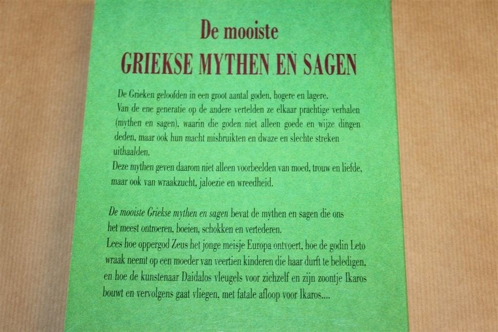 De Mooiste Griekse Mythen — Goden & Heldenverhalen, Boeken, Ophalen of Verzenden, Gelezen