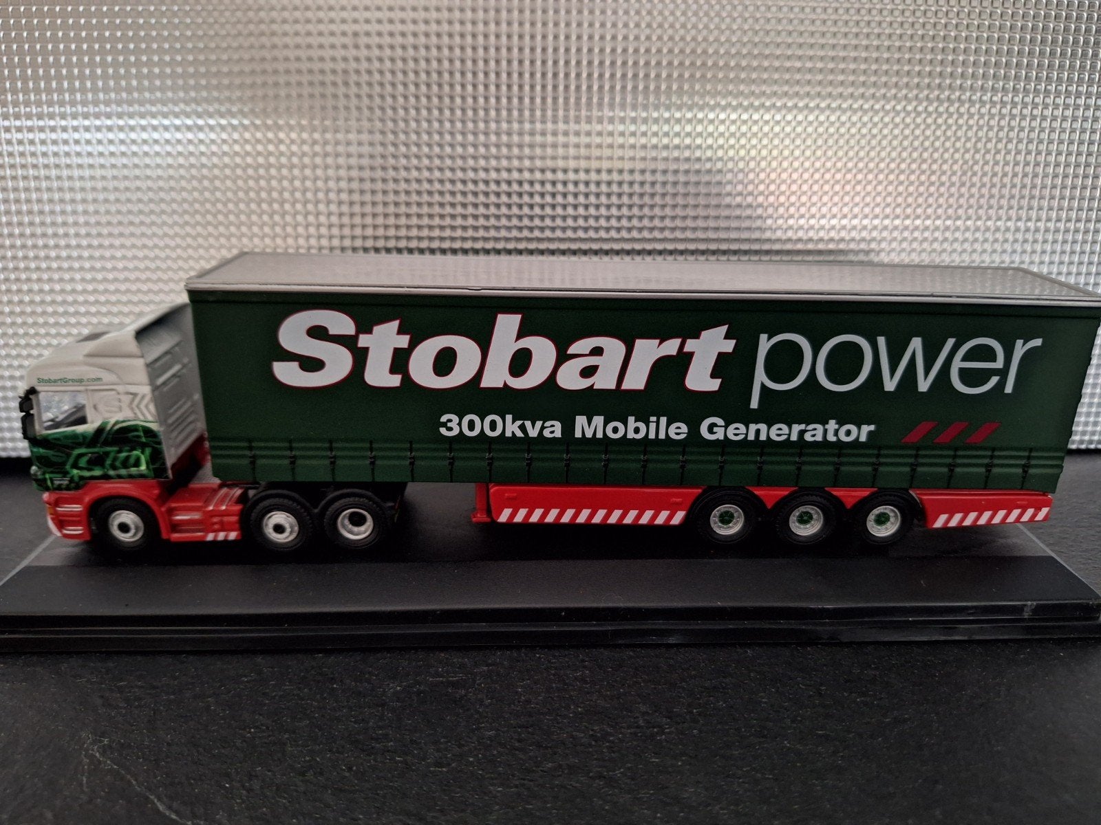 Scania Highline Curtainside Stobart Power Schaal 1:76, Oxford, Ophalen of Verzenden, Bus of Vrachtwagen, Oxford