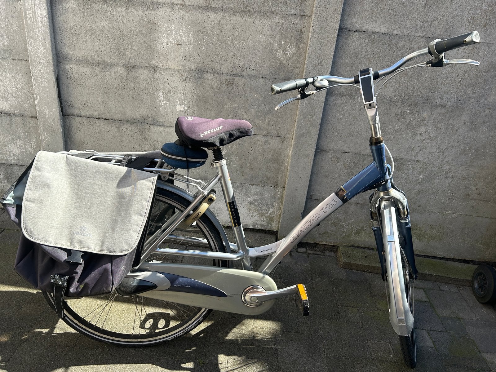 Batavus damesfiets met fietstassen, Velgrem, Versnellingen, Batavus, Ophalen of Verzenden