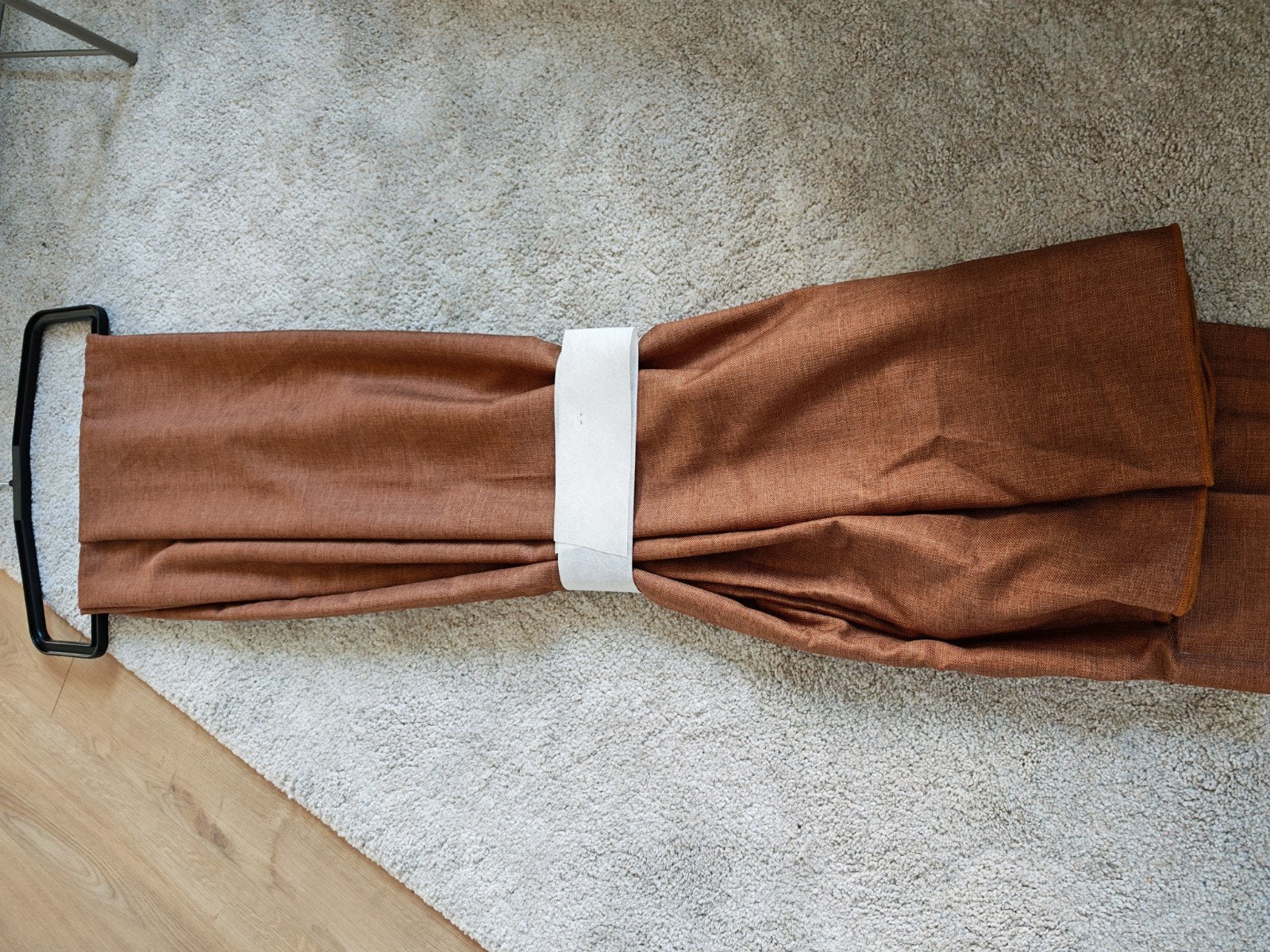 Gordijn Verona terracotta 19, Huis en Inrichting, Stoffering | Gordijnen en Lamellen, 120 cm, Overige merken, Nieuw, Ophalen of Verzenden