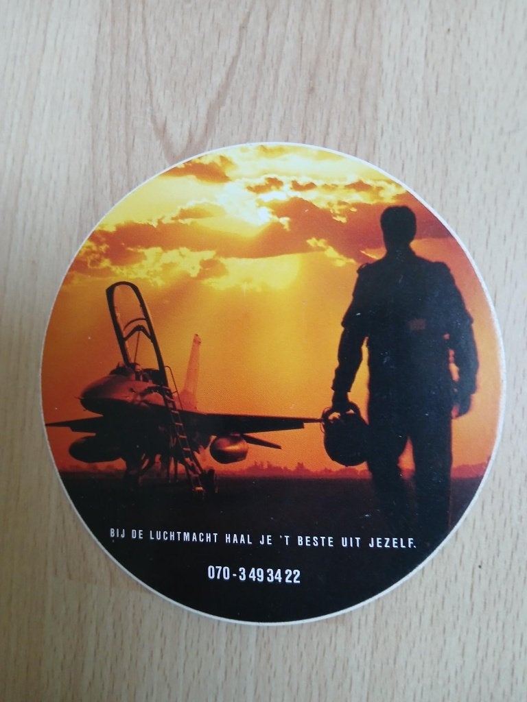 Luchtmacht sticker, Verzenden, Zo goed als nieuw, Bedrijf of Vereniging