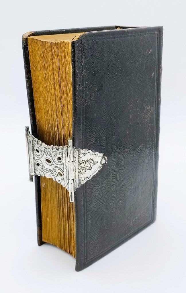 Bijbel met zilveren slot, D. van de Ree, Schoonhoven, 1895, Verzenden, Bijbel