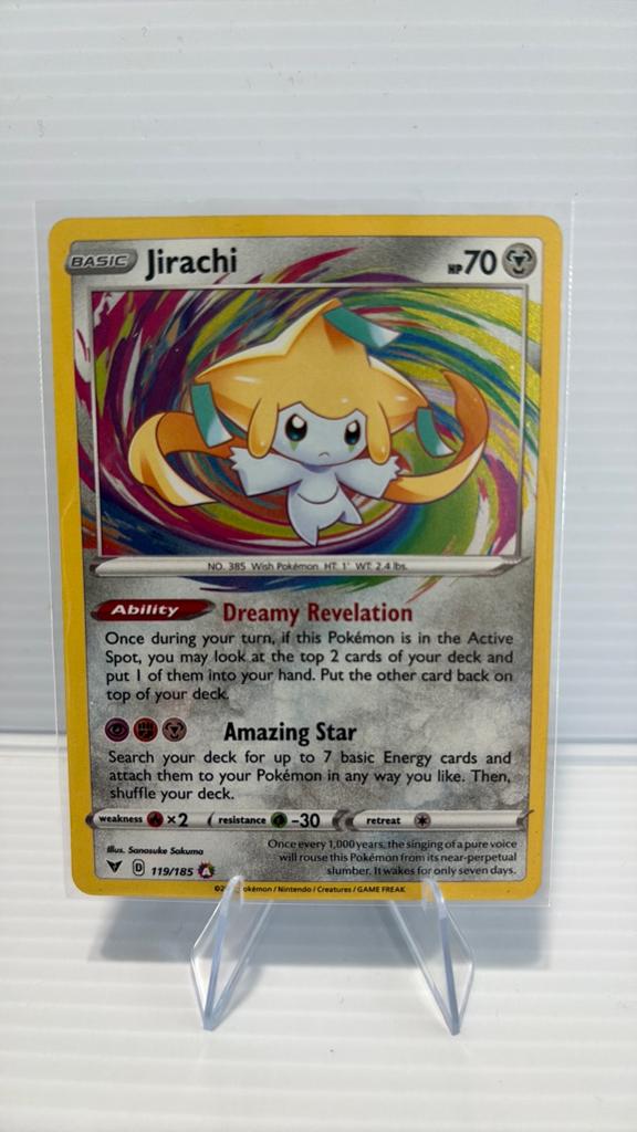 Jirachi 119/185 Vivid Voltage Pokémon Kaart, Hobby en Vrije tijd, Verzamelkaartspellen | Pokémon, Ophalen, Zo goed als nieuw, Losse kaart