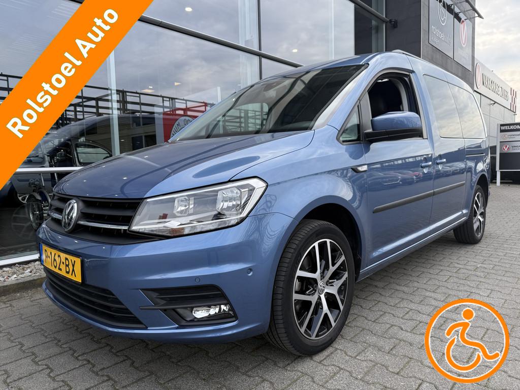Volkswagen Caddy Maxi 5+1 Rolstoelauto 1.4 TSI Comfortline 5, Auto's, Gebruikt, Blauw, Leder, Geïmporteerd