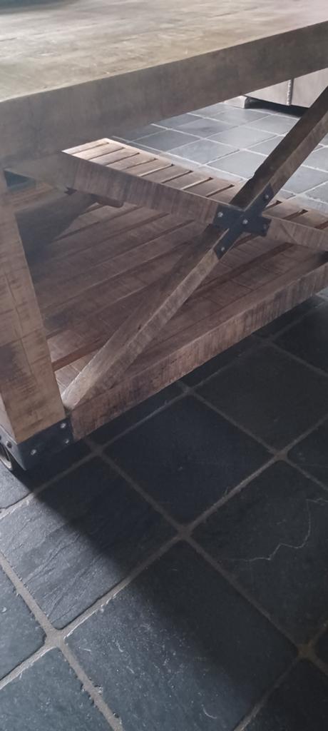 Salontafel landelijk, Huis en Inrichting, Tafels | Salontafels, 100 tot 150 cm, Minder dan 50 cm, Rechthoekig, 50 tot 100 cm