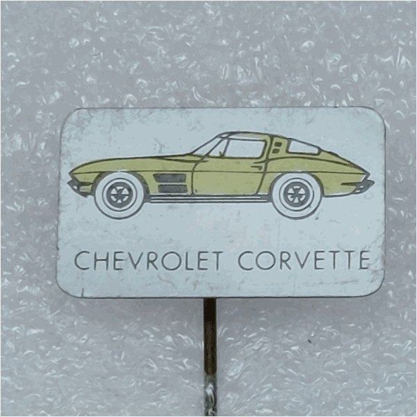 SP0774 Speldje Chevrolet Corvette, Ophalen of Verzenden, Gebruikt, Overige onderwerpen