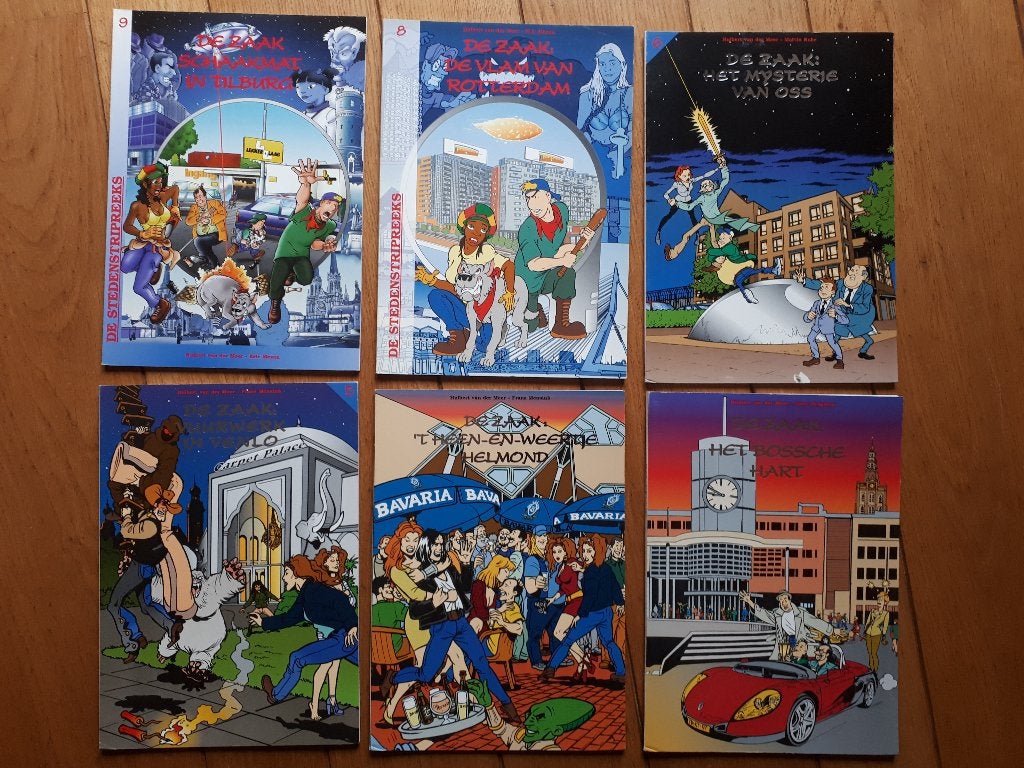 6x Strips De Zaak, Meerdere stripboeken, Ophalen of Verzenden, Zo goed als nieuw