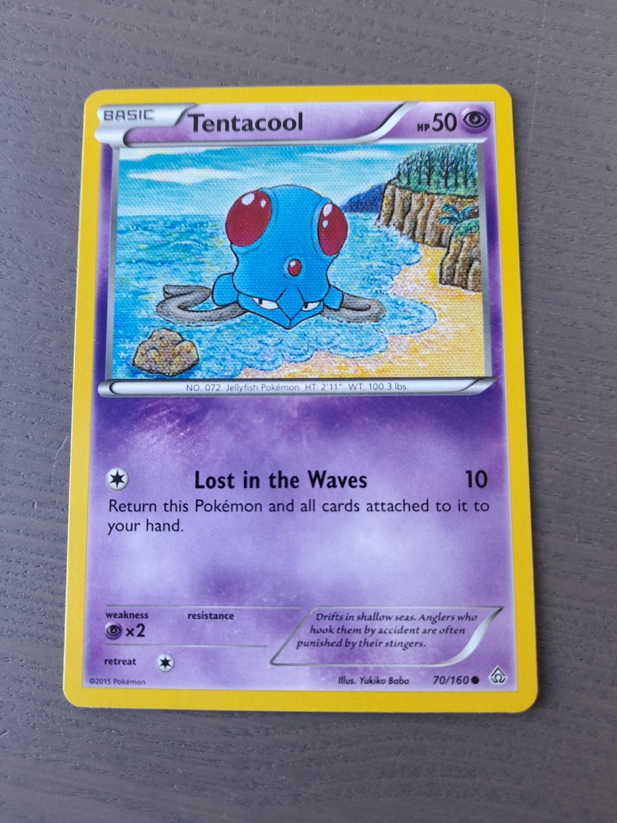 Primal clash 70/160 tentacool, Ophalen of Verzenden, Zo goed als nieuw, Losse kaart