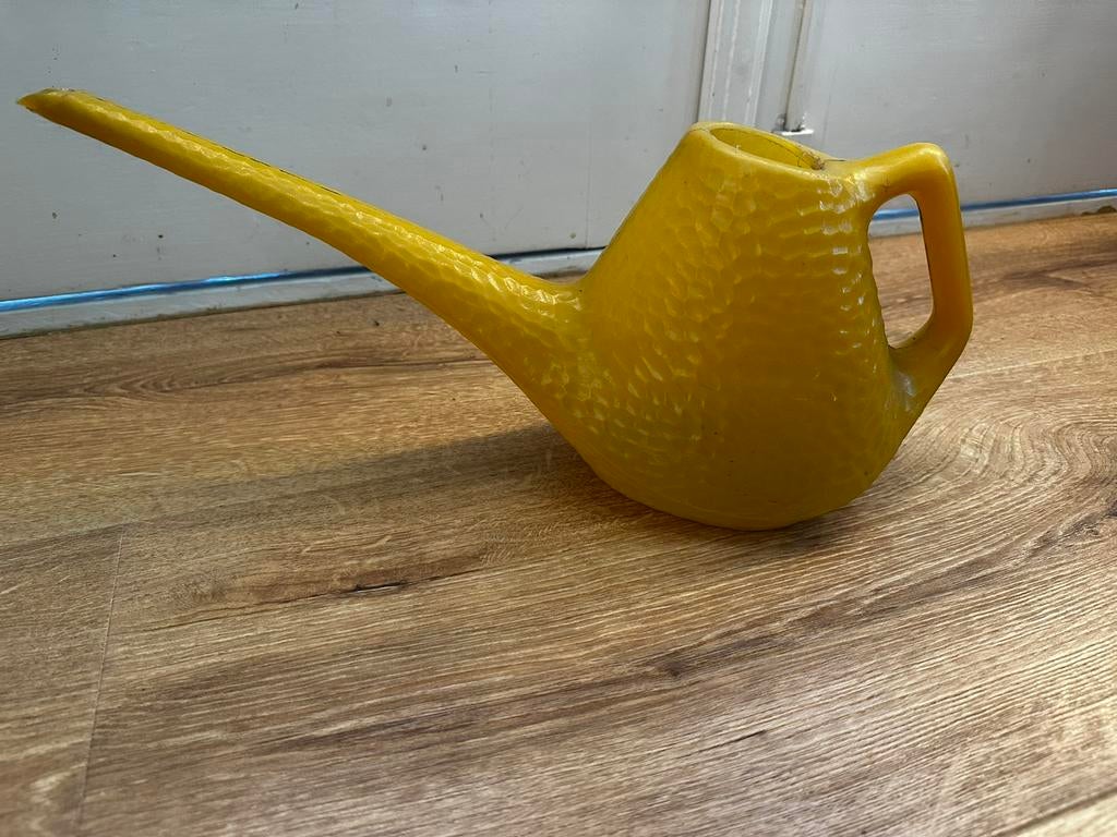Retro gele gieter geel merkloos, Ophalen of Verzenden, Zo goed als nieuw, Kunststof