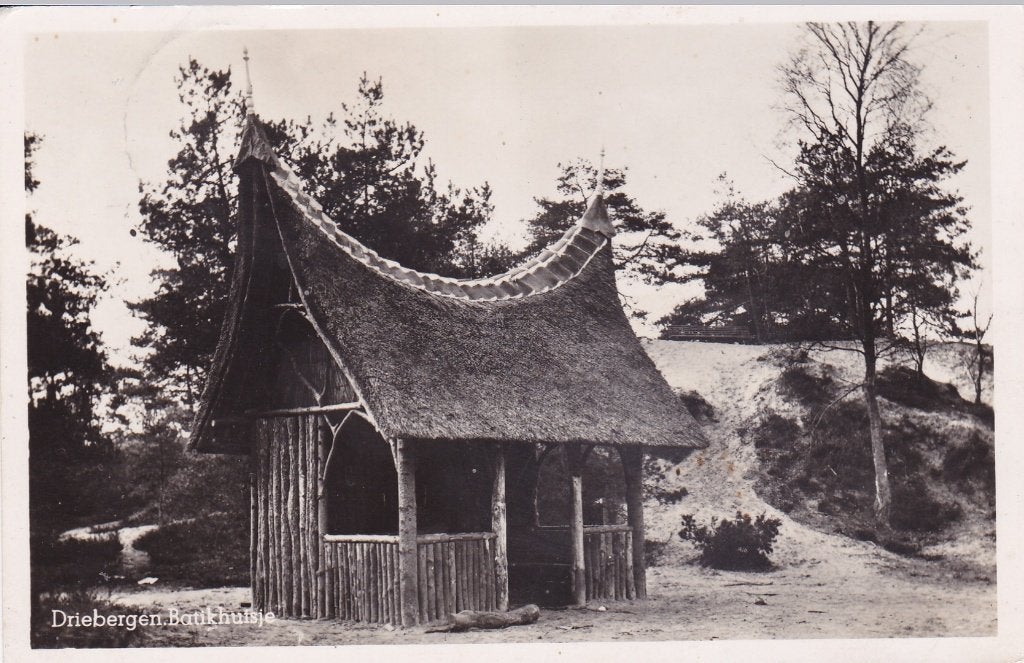 Driebergen. Oude ansichtkaart Driebergen: Bakhuisje, Verzenden, 1920 tot 1940, Gelopen, Utrecht