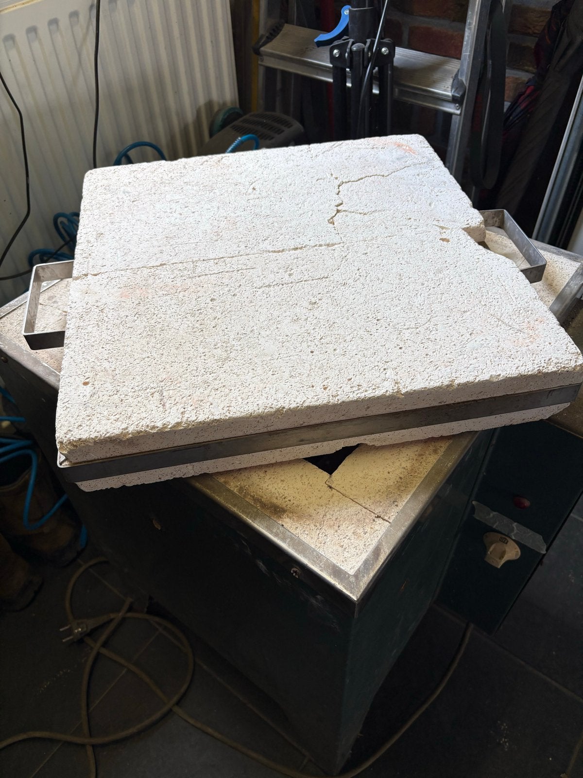 Keramiek oven inclusief platen en temperatuur kegels, Ophalen, Minder dan 45 cm, Oven, Vrijstaand