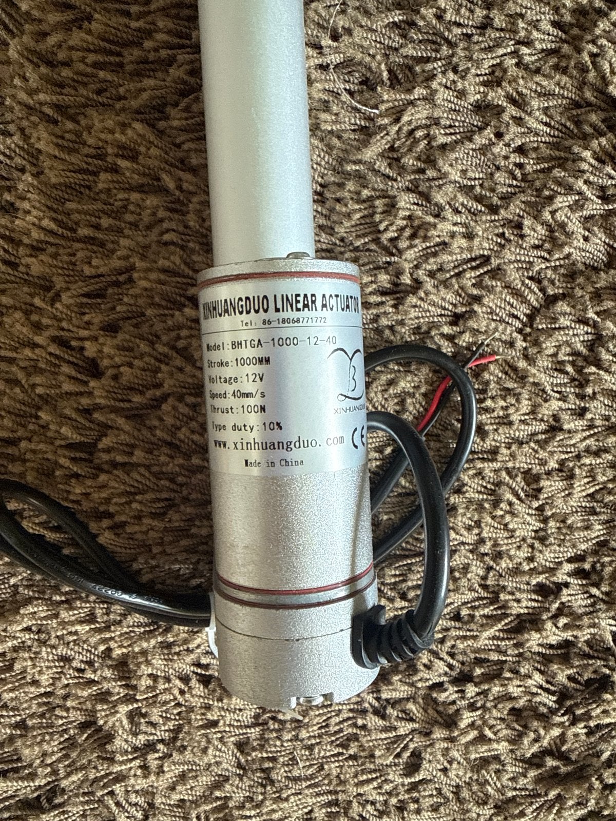 XINHUANGDUO Lineaire Actuator 12V 1000mm Slag, Ophalen of Verzenden