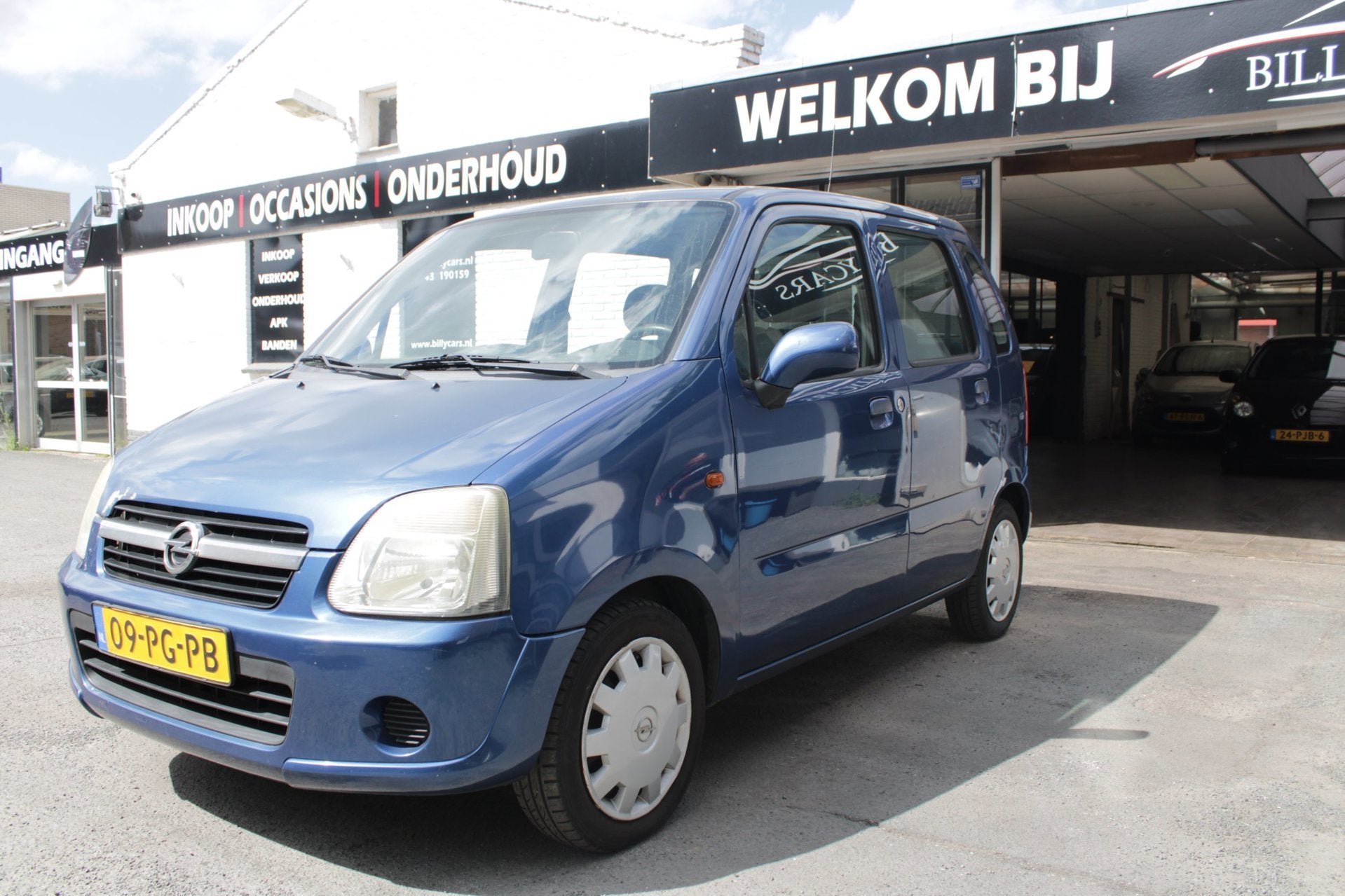 Opel Agila 1.2-16V Enjoy / ApK Nieuw /, Auto's, Voorwielaandrijving, Stof, Zwart, Blauw