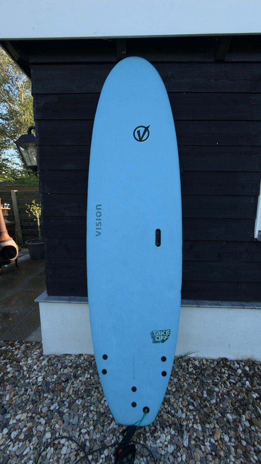 Vision Take Off Surfboard 8'0" golfsurfen, Ophalen, Zo goed als nieuw, Longboard, Met koord