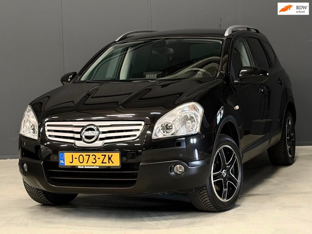 Nissan Qashqai +2 2.0 Optima 7-PERSOONS KEYLESS/LEDER/CAMERA, Auto's, Gebruikt, Zwart, 4 cilinders, 7 stoelen