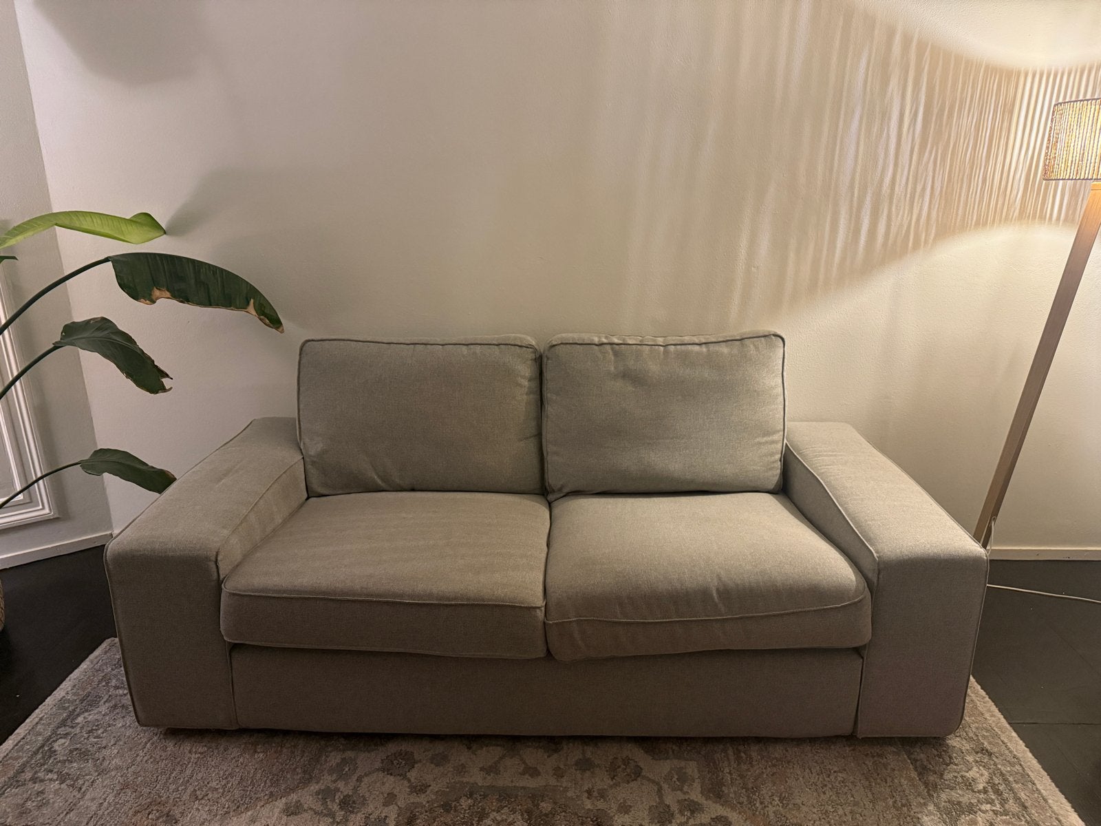 TIVIK 2-zitsbank Ikea (grijs), Ophalen, Gebruikt, 150 tot 200 cm, Tweepersoons